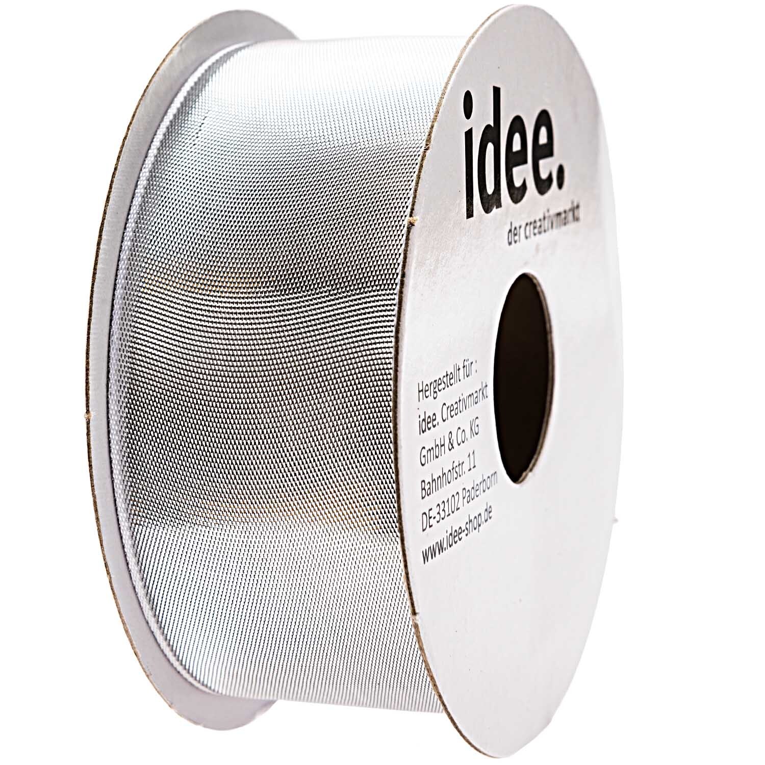 Laméband silber 38mm 5m