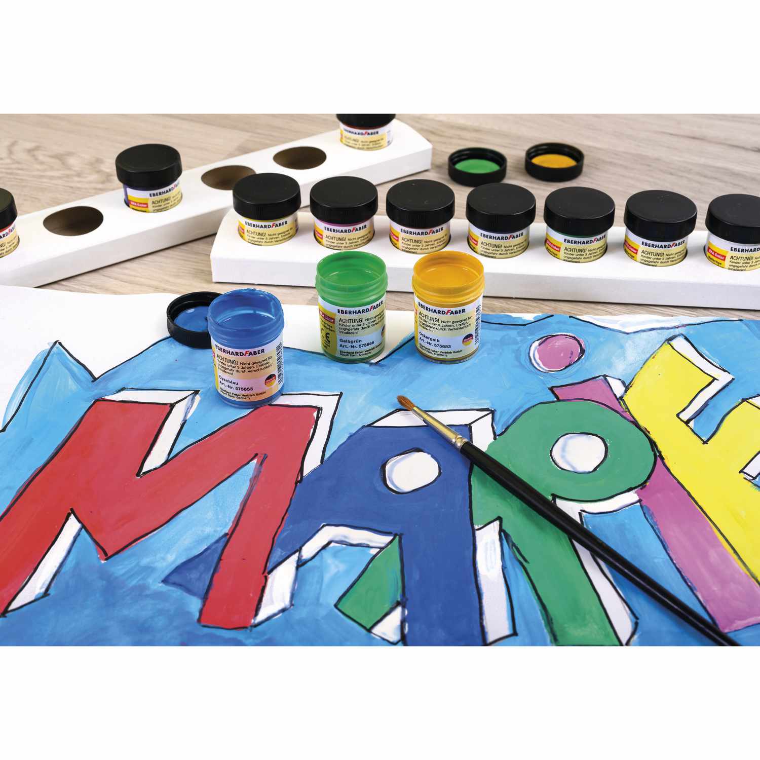 Malfertige Deckfarben 13 Farben à 18ml Malfertige Deckfarben 13 Farben à 18ml