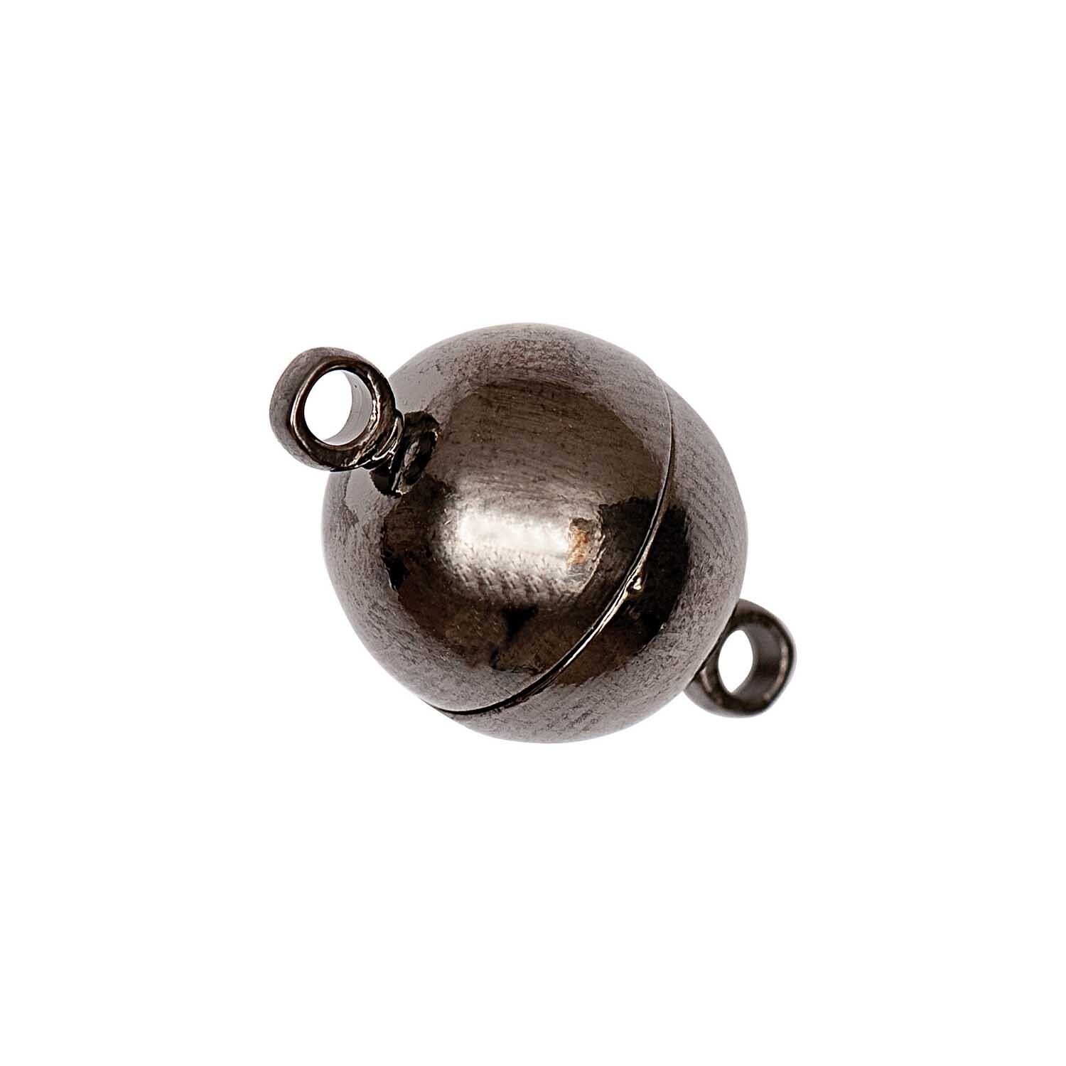 Magnetverschluß rund schwarz 12mm