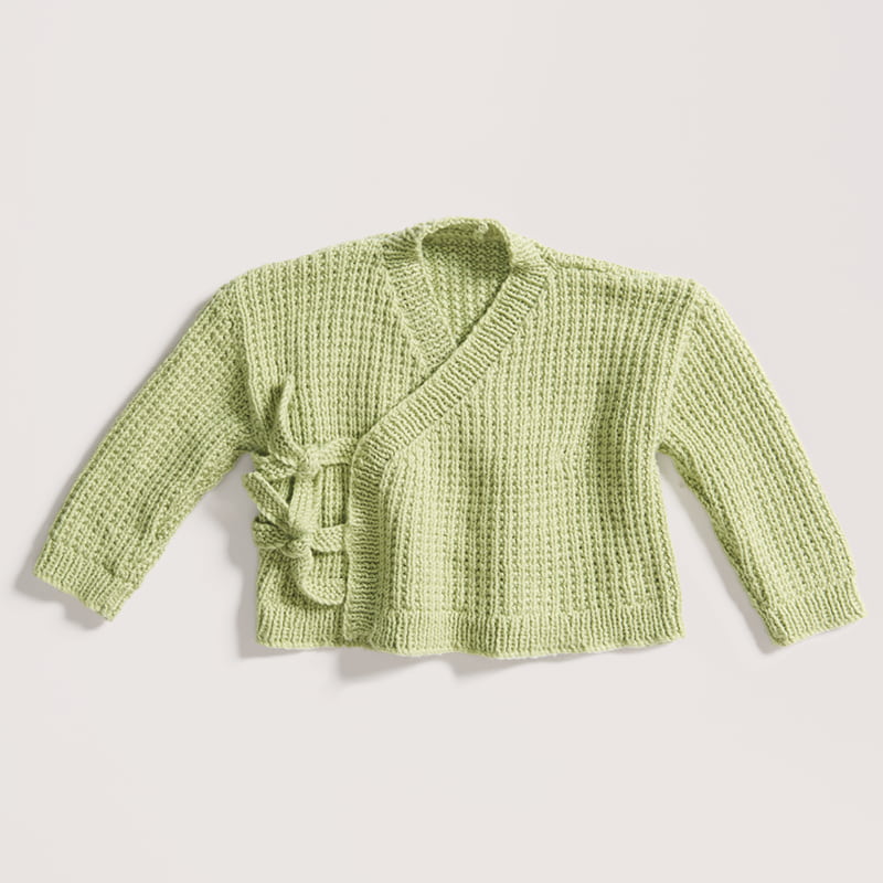 Gestrickte Jacke: Modell 14 aus dem Heft Rico Baby 043