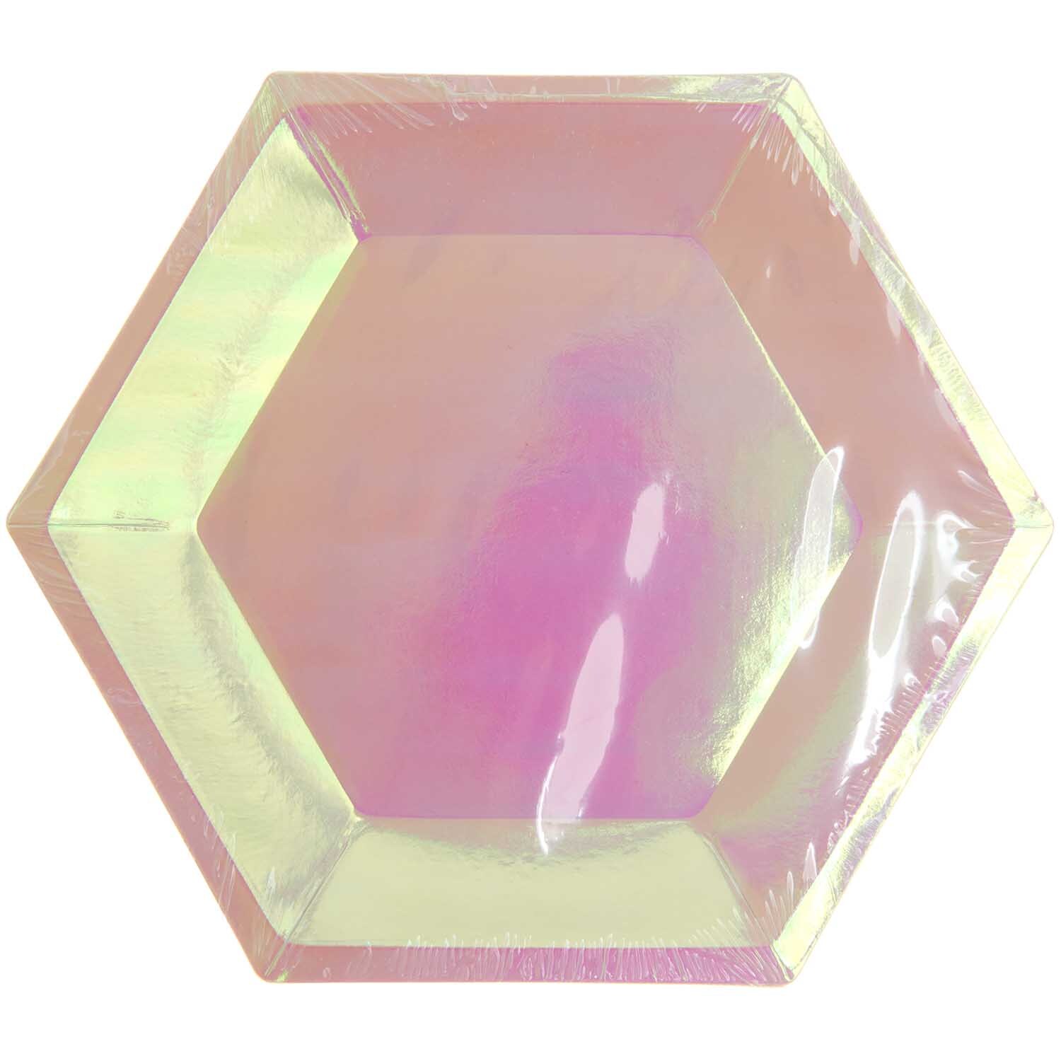 Pappteller holographisch 27x23,5cm 10 Stück Pappteller holographisch 27x23,5cm 10 Stück