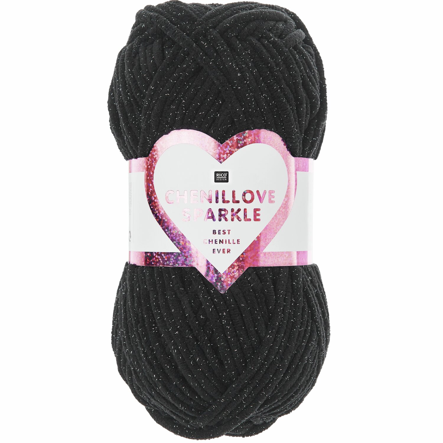 Creative Chenillove Sparkle 100g 110m Farbe Schwarz von Rico Design Creative Chenillove Sparkle 100g 110m Farbe Schwarz von Rico Design