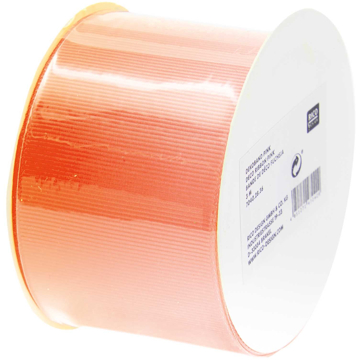Dekoband orange 5cm 3m