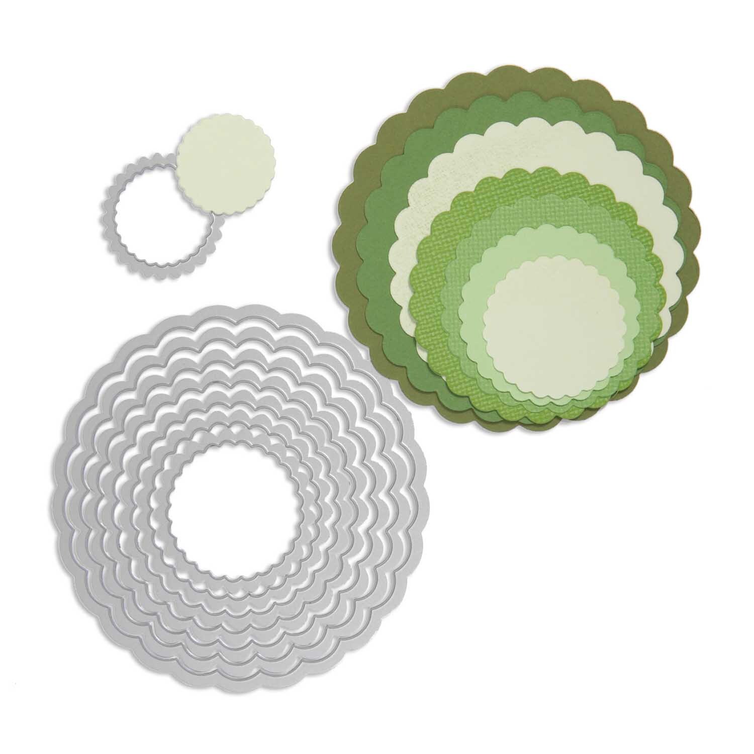 Framelits Die Set Circles Scallop von idee. Creativmarkt