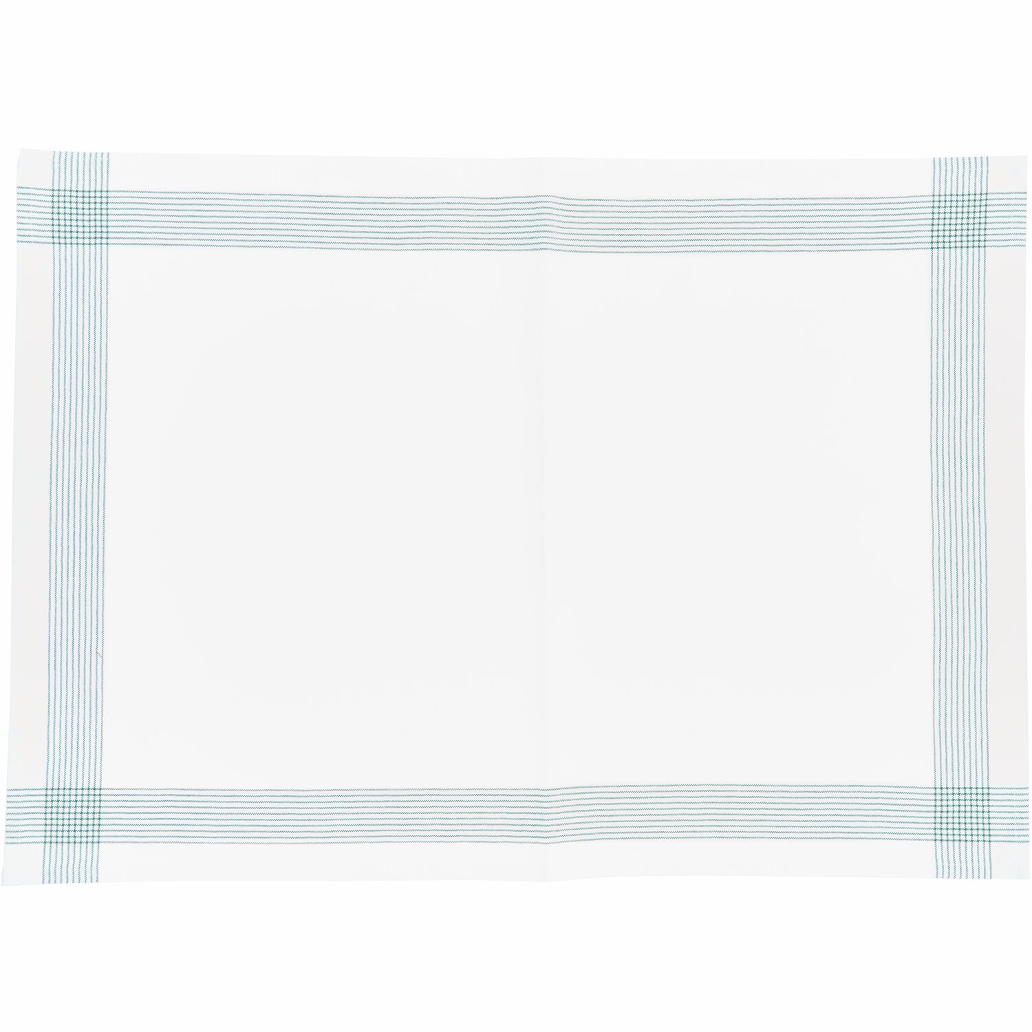 Geschirrtuch von Rico Design, 50x70cm, mit grünem Karomuster auf weißem Hintergrund. Ideal für die Küche.