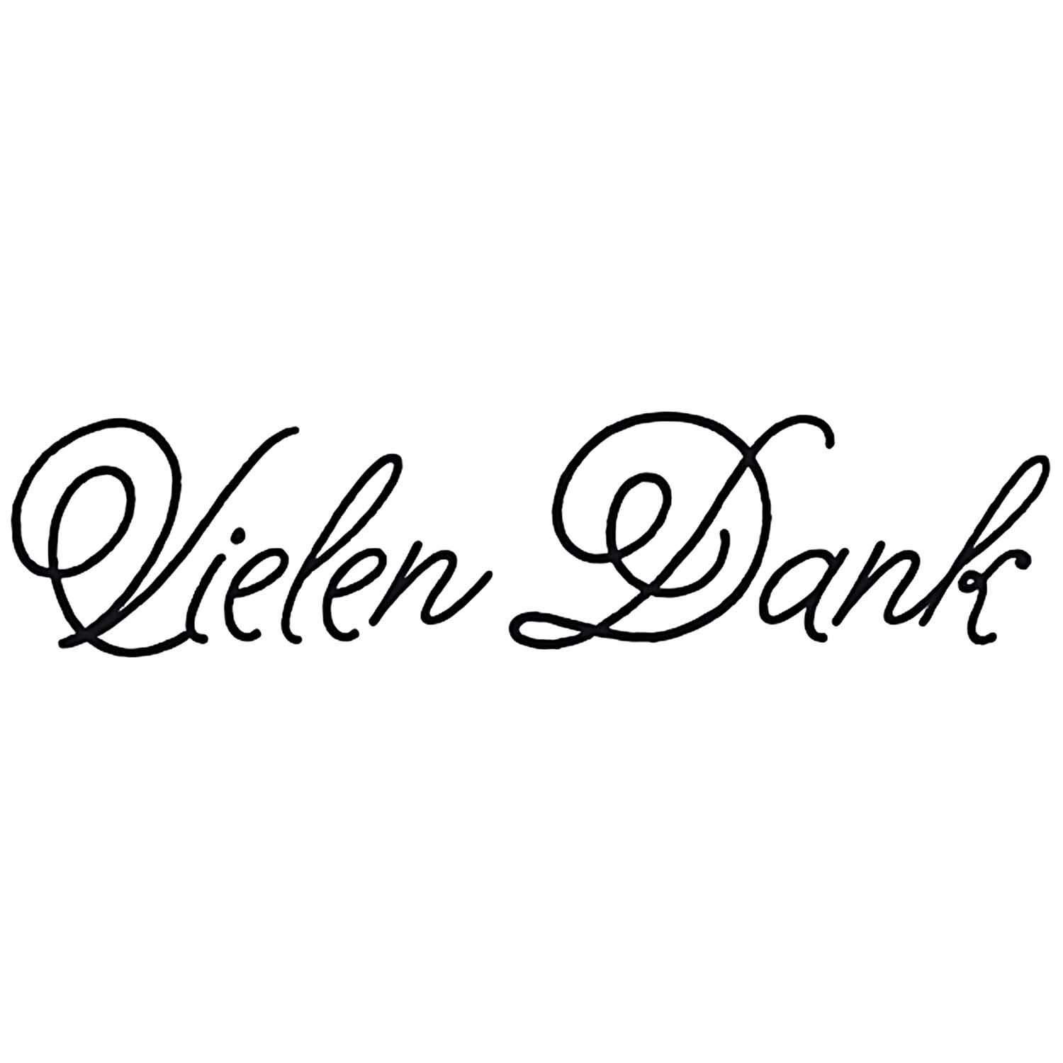Stempel Vielen Dank 6x2cm