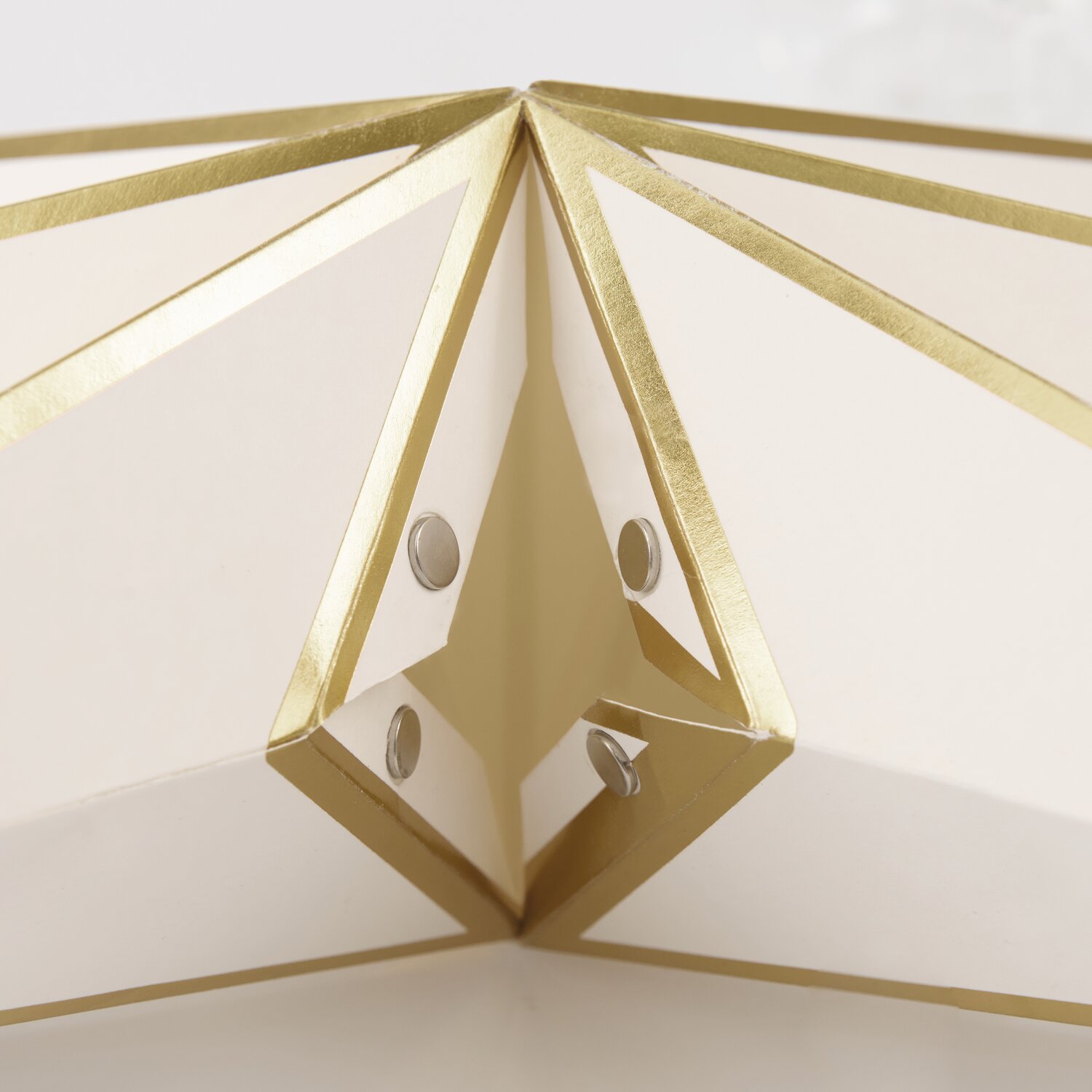 Papierstern  Ø45cm Farbe Weiß/Gold von Rico Design