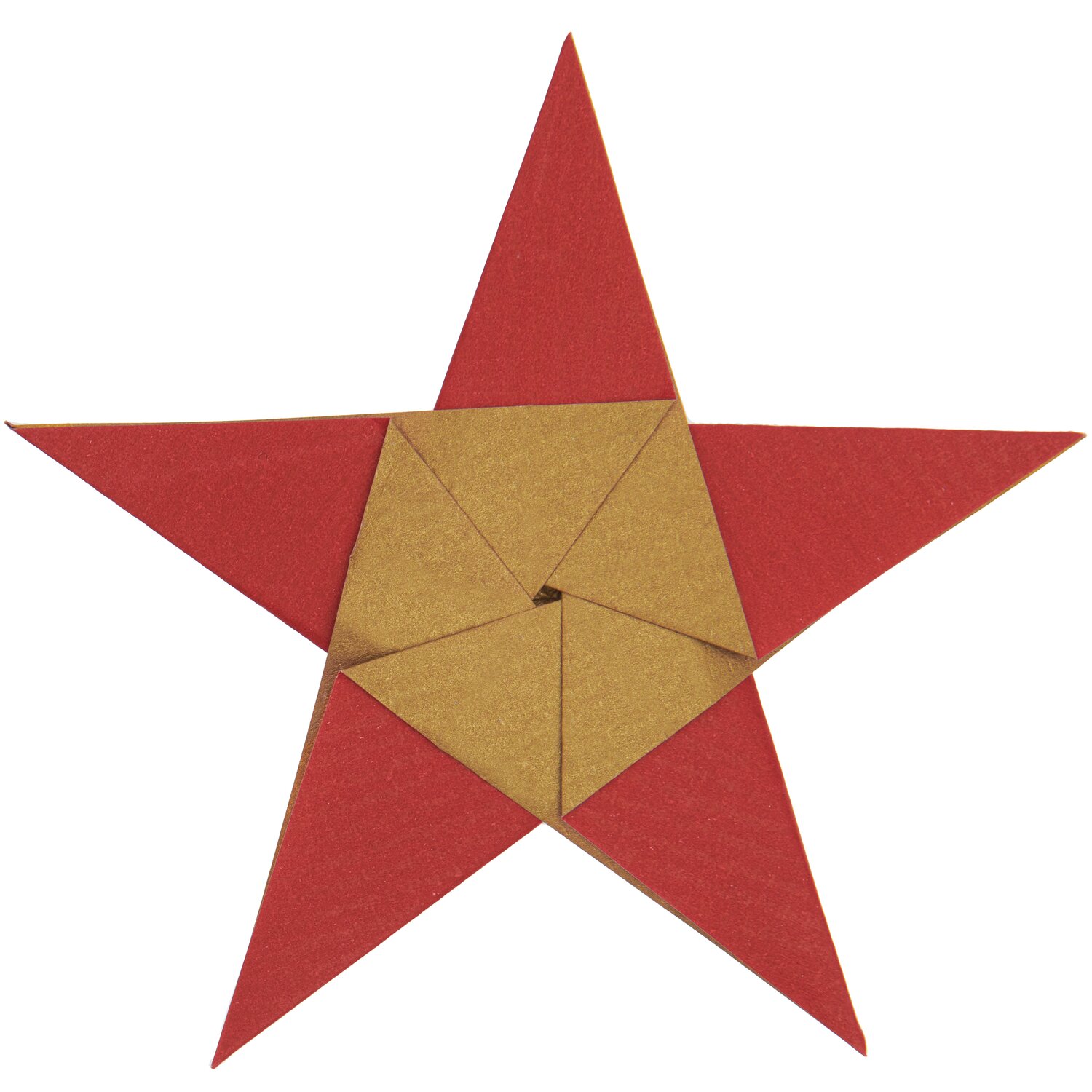 Paper Poetry Bascetta Origamipapier Rot-Gold