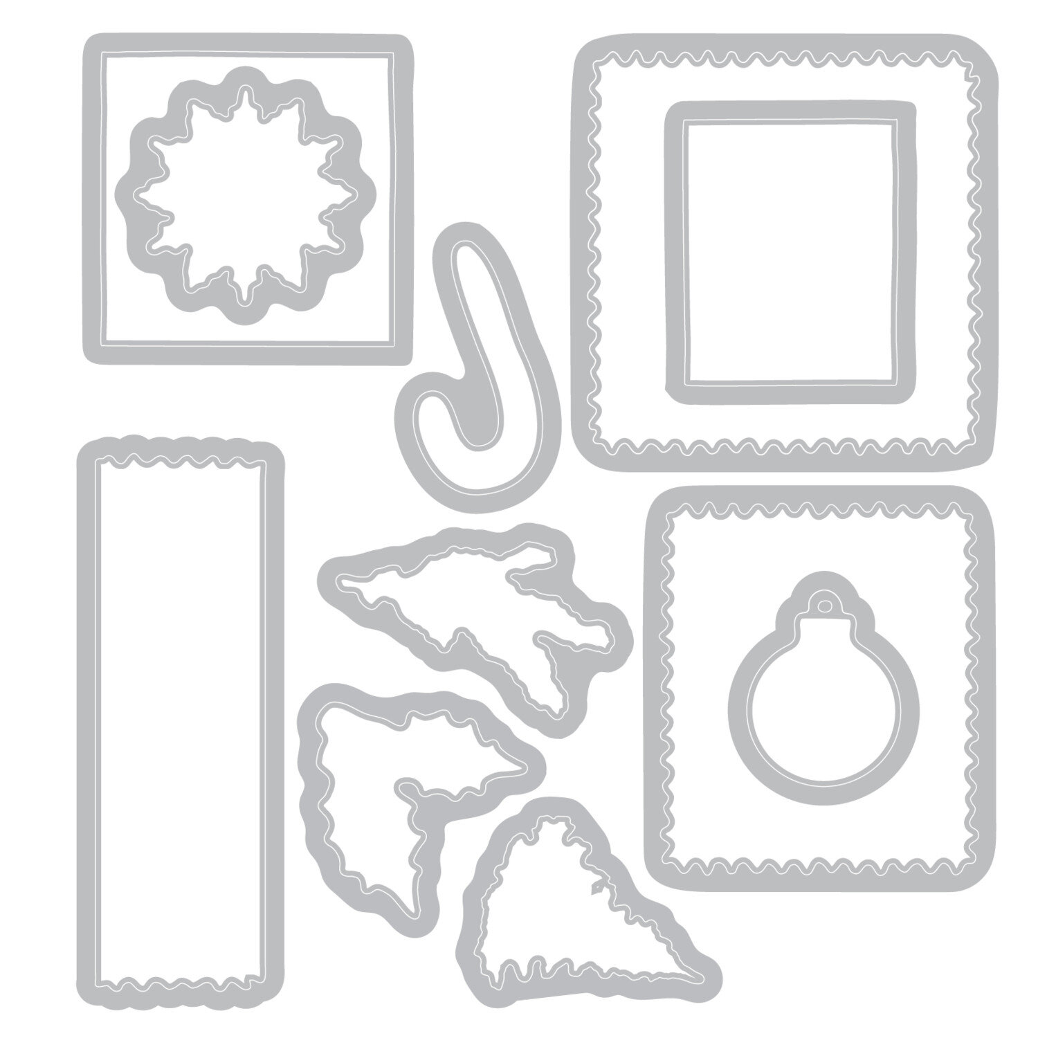 Clear Stamps / Framelits Special Dilevery Briefmarken 38-teilig von idee. Creativmarkt 