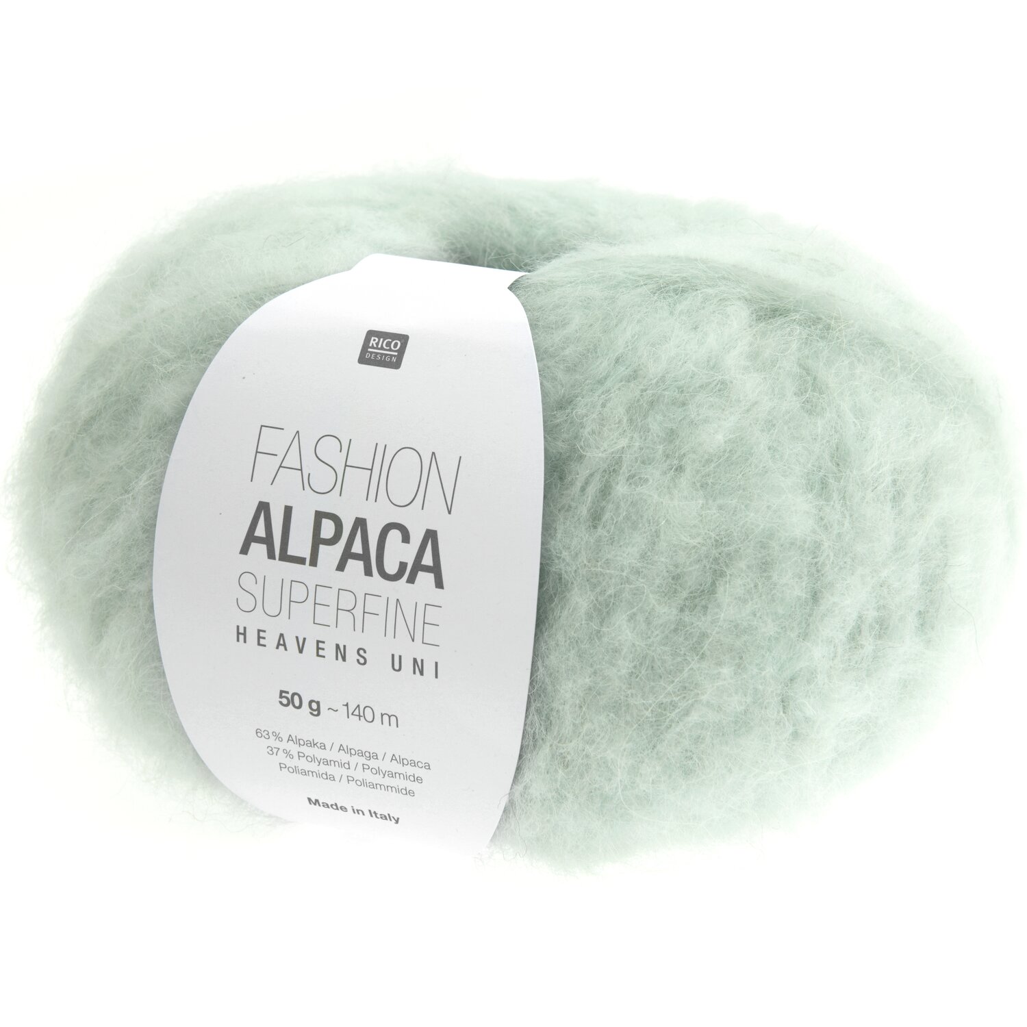 Strickset Jacke Modell 23 aus Die Neue Masche No. 13 von idee. Creativmarkt Fashion Alpaca Superfine Heavens Uni, aquamarinfarbene Wolle von Rico Design, 50g, 140m.