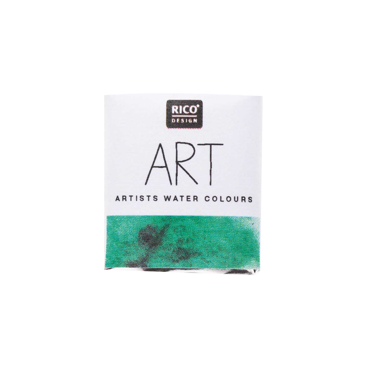 Rico Design ART Künstler Aquarellfarbe halbes Näpfchen Tannengrün