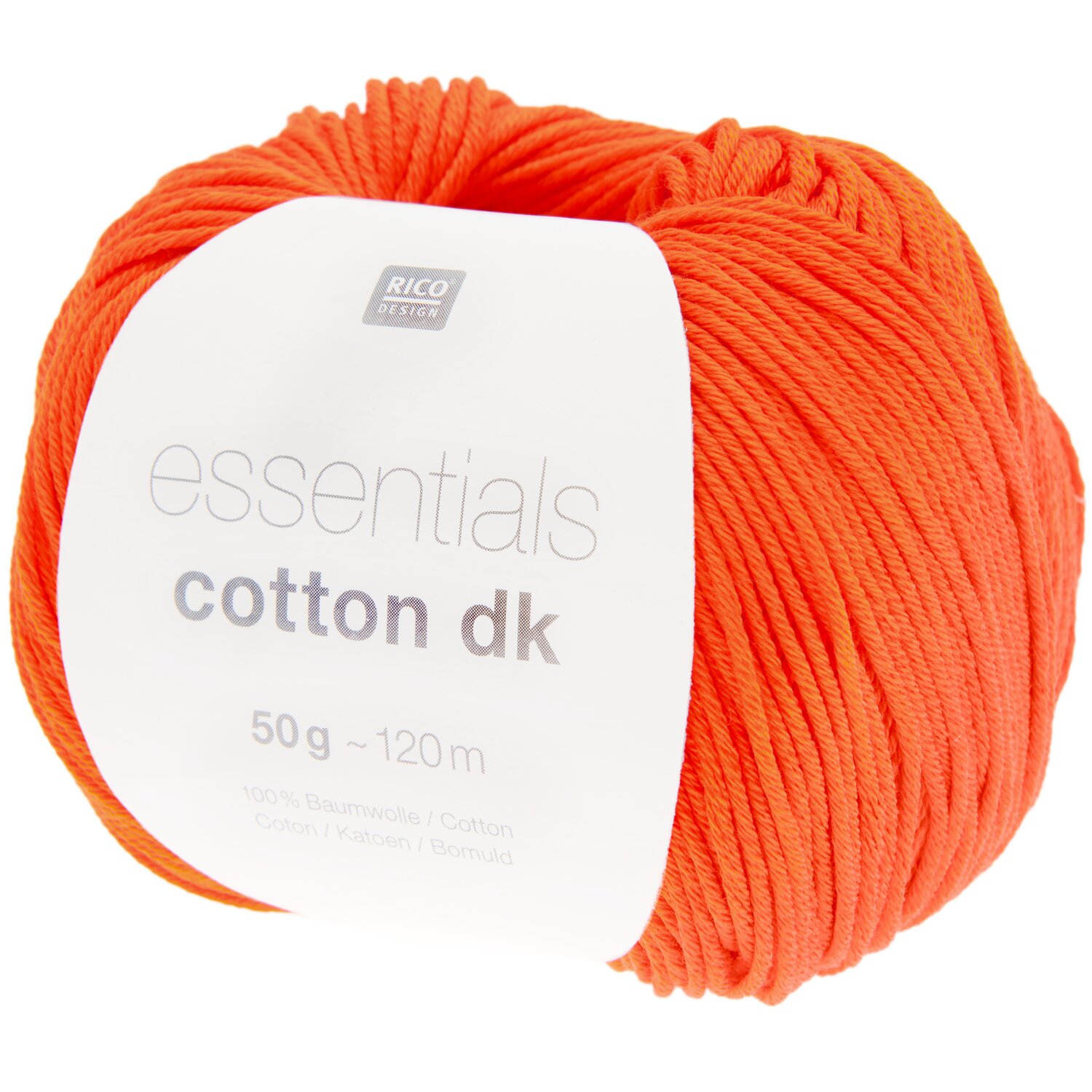 Essentials Cotton dk 50g 120m Farbe Kürbis von Rico Design