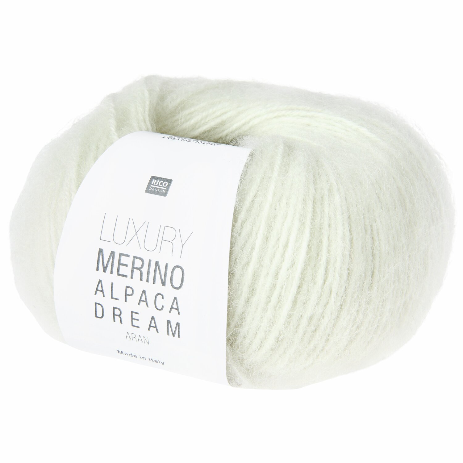 Luxury Merino Alpaca Dream aran: Weiches, helles Garn von Rico Design, 50g, 125m, ideal für Strickprojekte.
