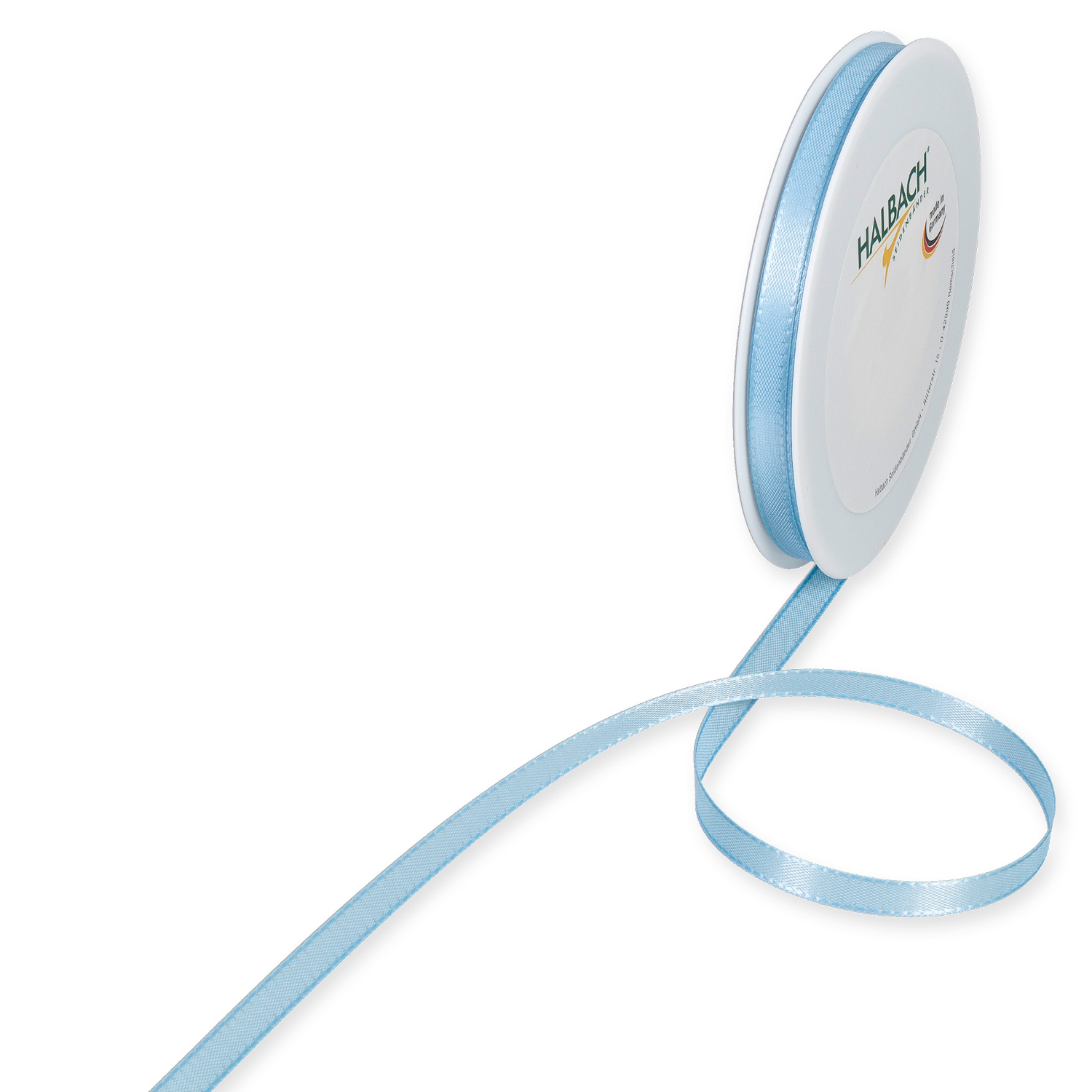 Halbach Taftband 8mm 10m Hellblau