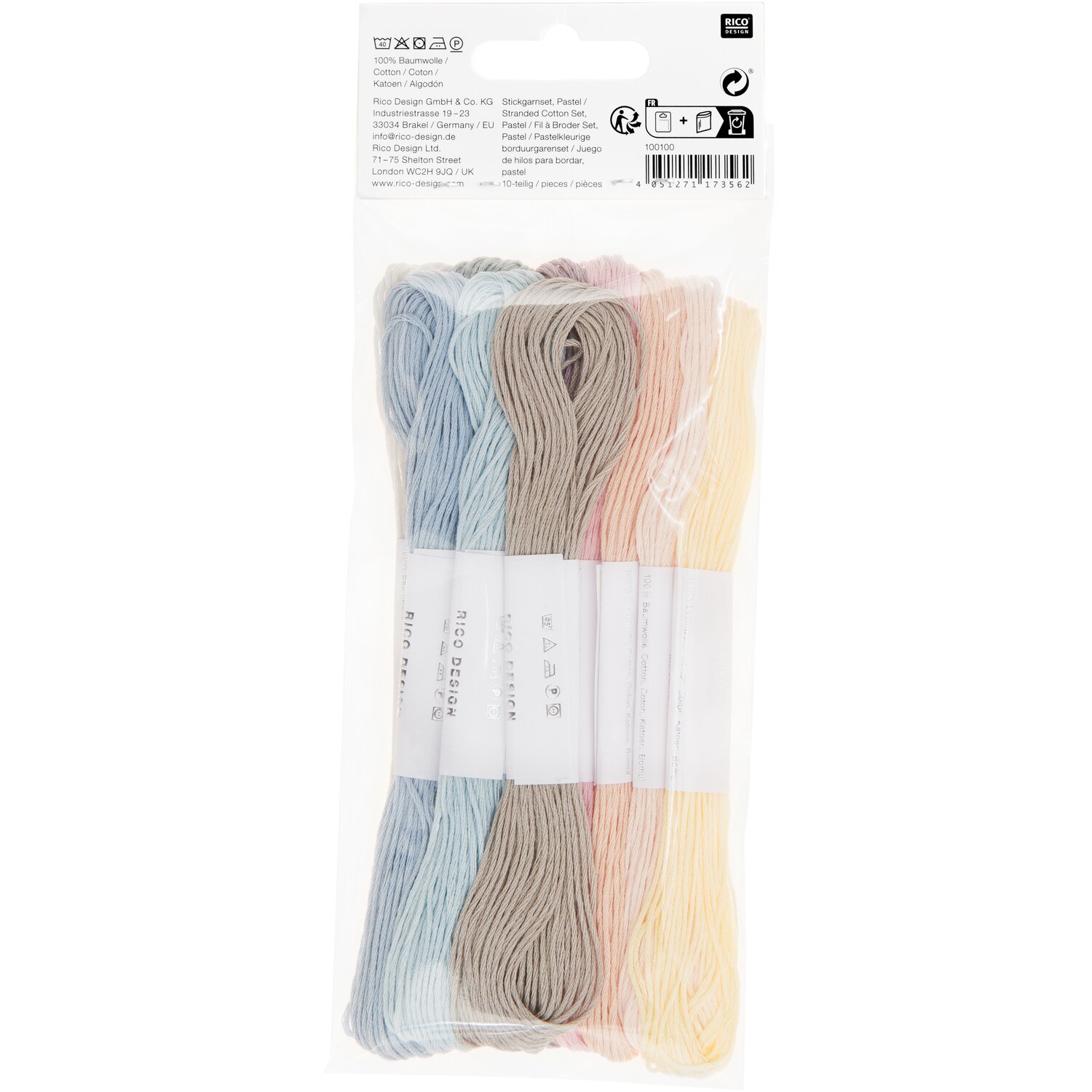 Stickgarn Set Pastell 10-teilig von Rico Design