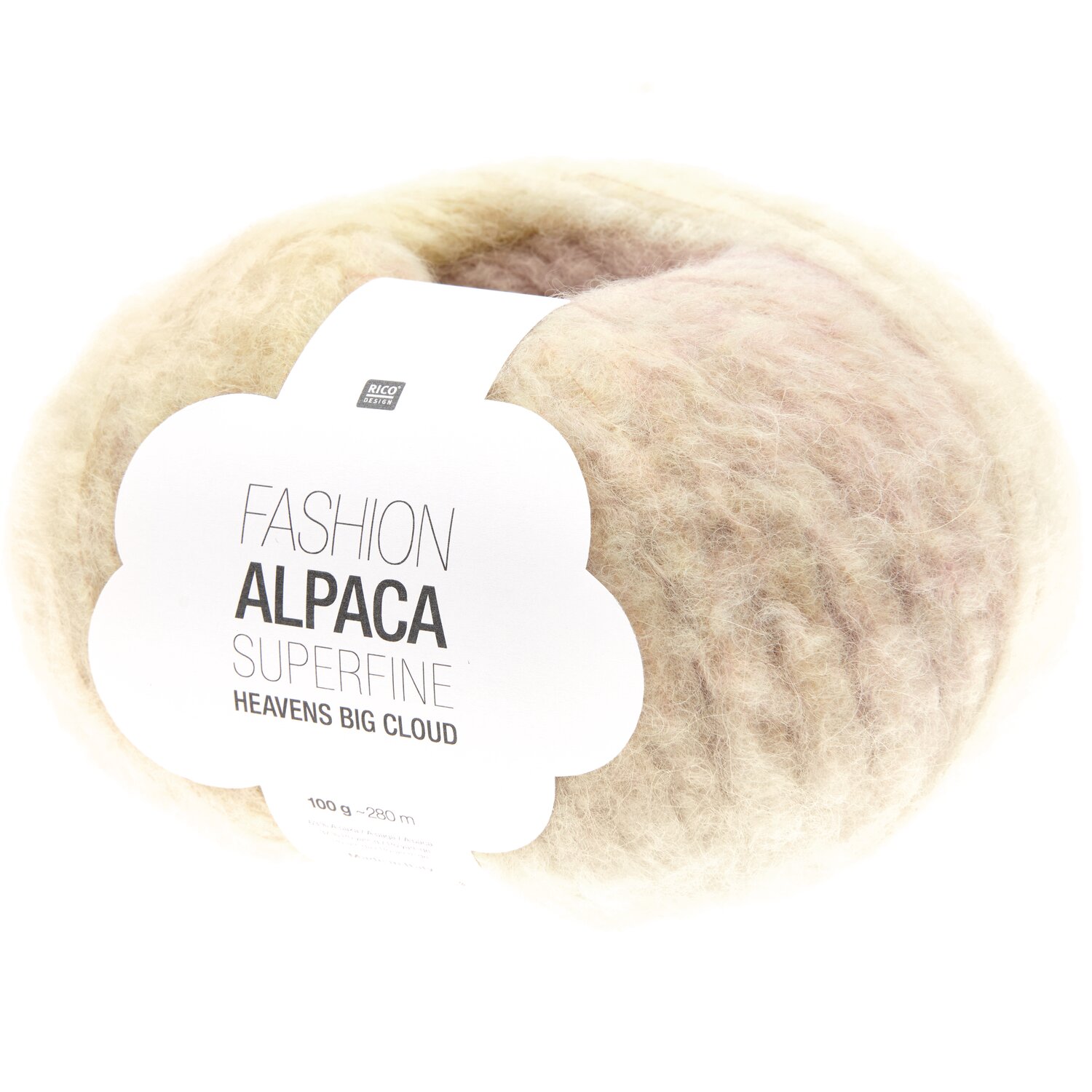 Fashion Alpaca Superfine Heavens Big Cloud 100g 280m Farbe Pastel Shades von Rico Design