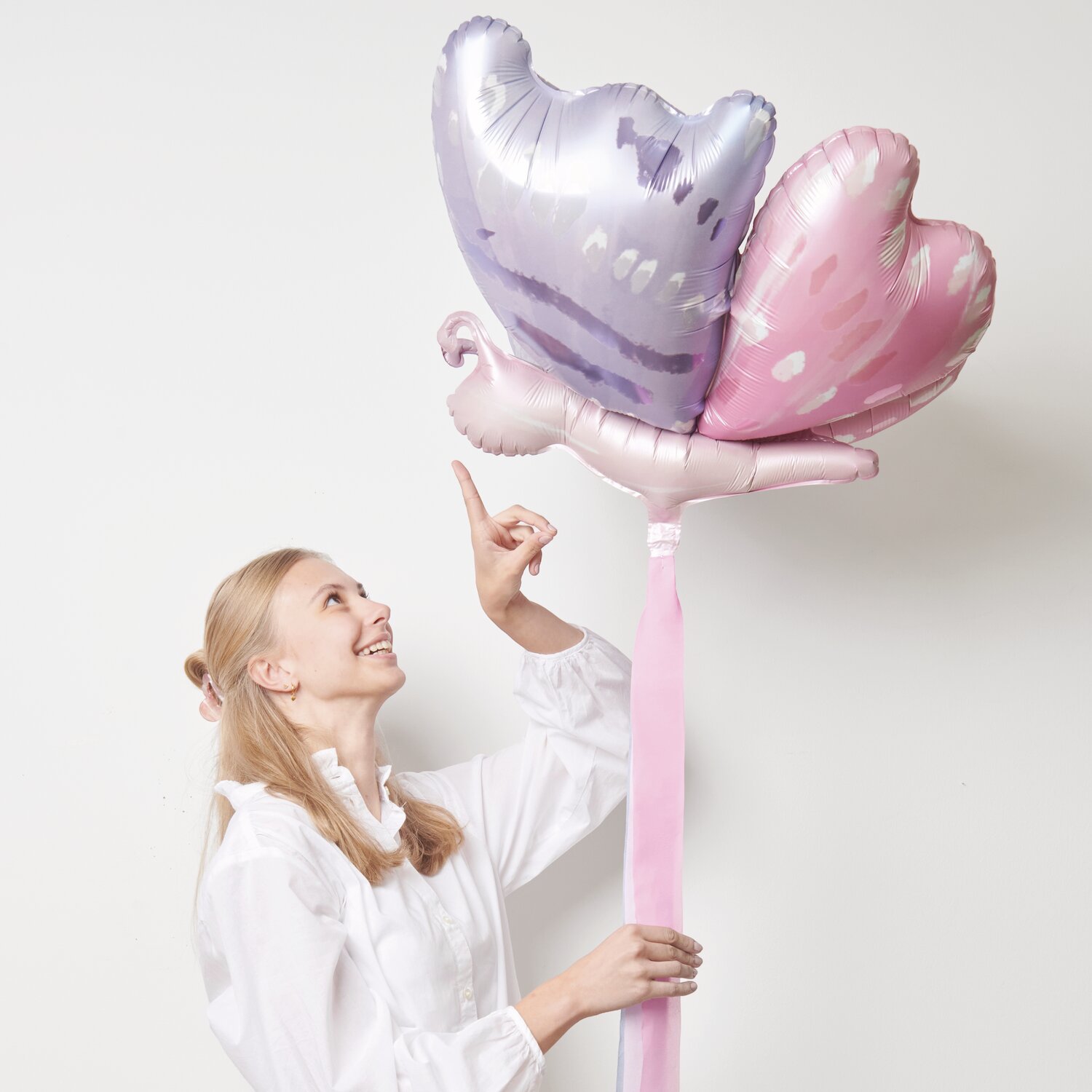 Folienballon 3D-Schmetterling Blau/Rosa 58x54cm von Rico Design Folienballon 3D-Schmetterling Blau/Rosa 58x54cm von Rico Design