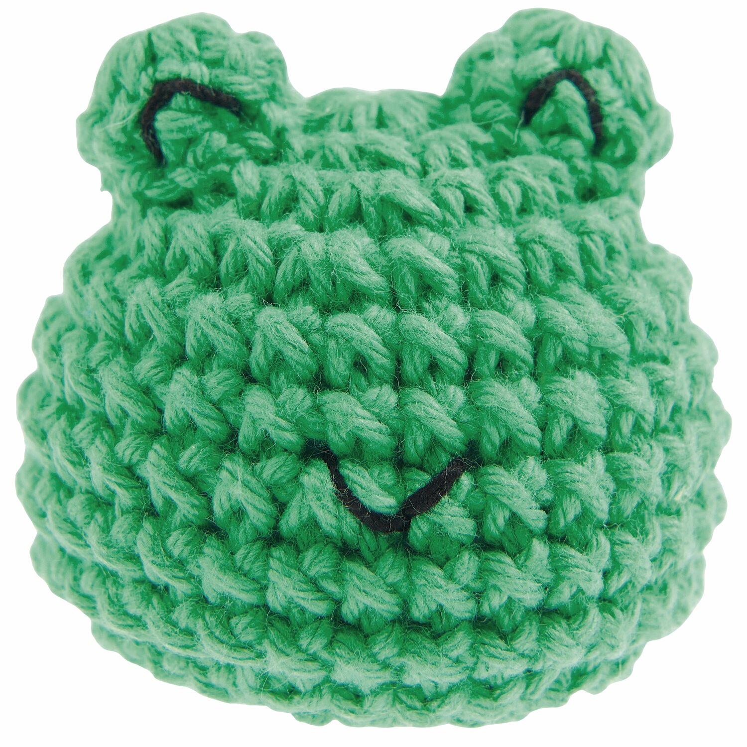 Ricorumi Rico Chingus, Creative Ricorumi dk: Gehäkelter Frosch in Grasgrün mit schwarzen Details.