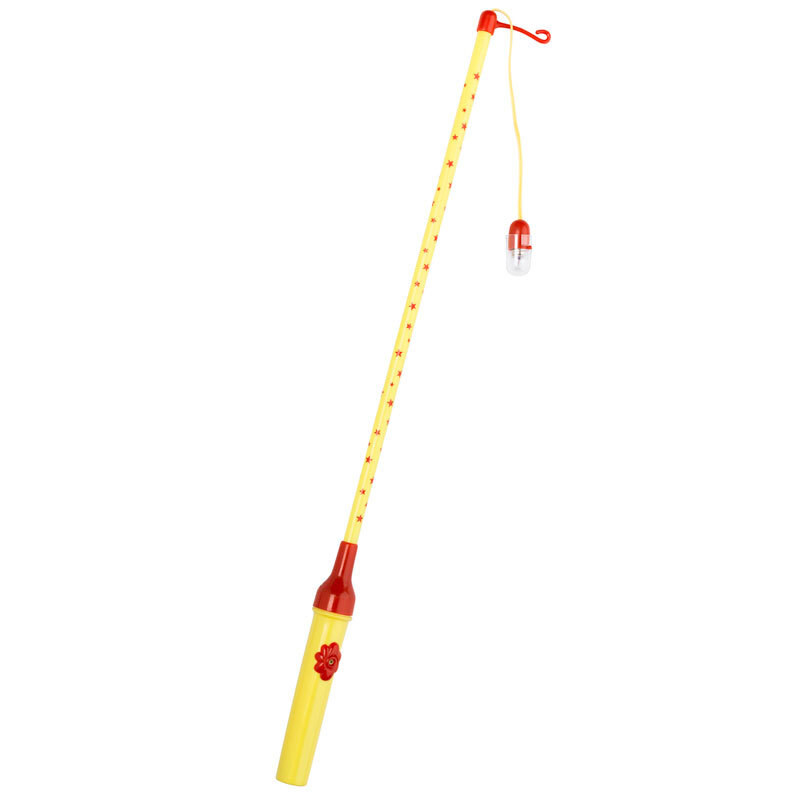 Laternenstab elektrisch mit Sternen gelb 50cm