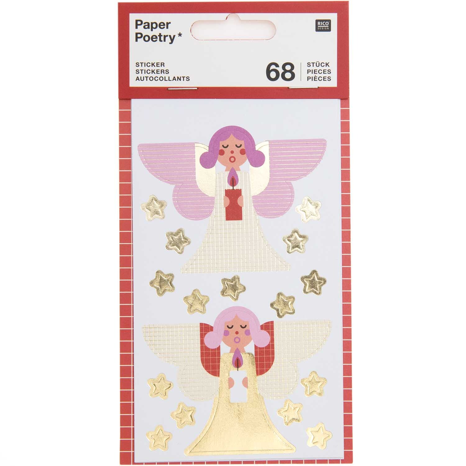 Paper Poetry Sticker Engel 4 Blatt Paper Poetry Sticker Engel 4 Blatt