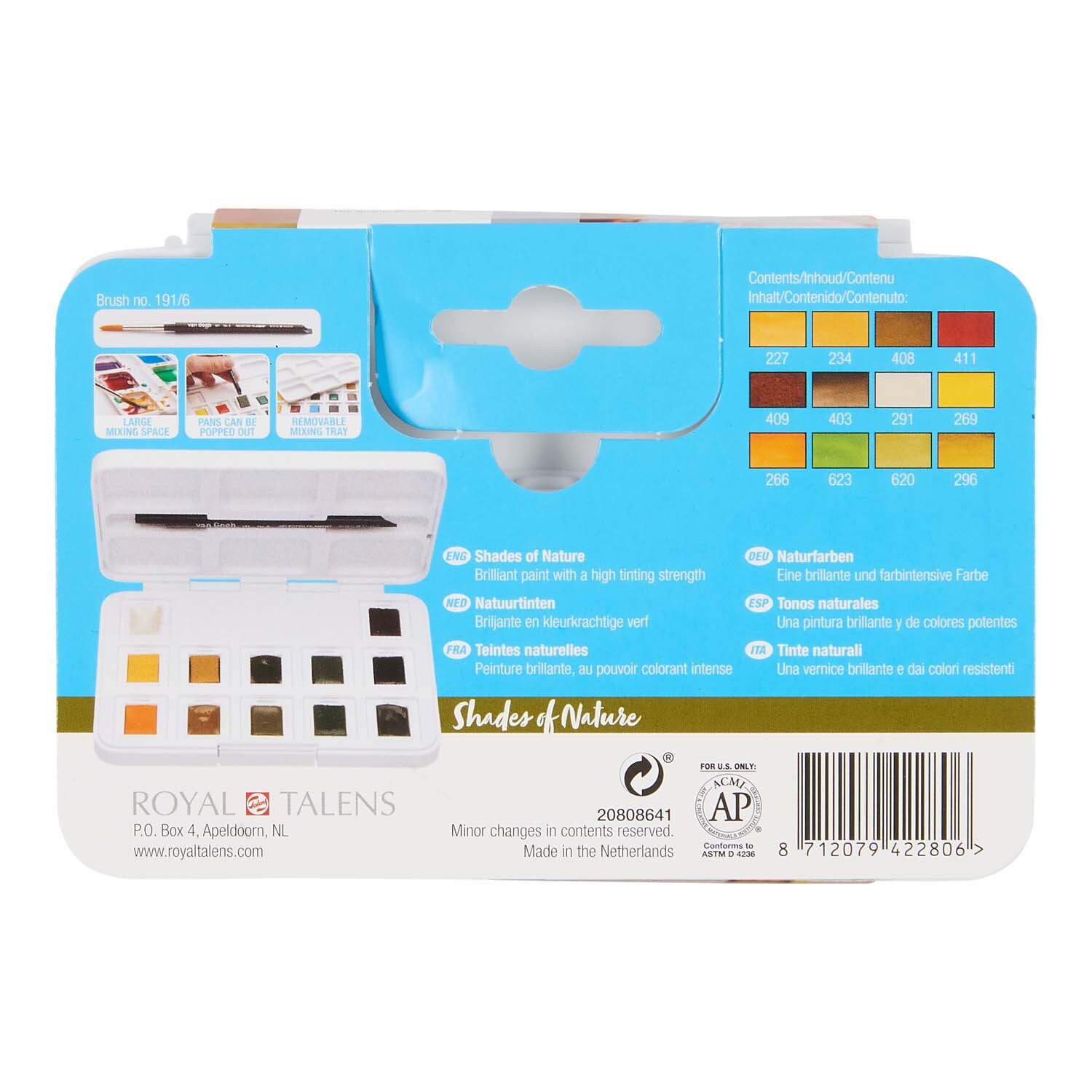 Aquarell Set Naturfarben 12 Näpfchen Aquarell Set Naturfarben 12 Näpfchen