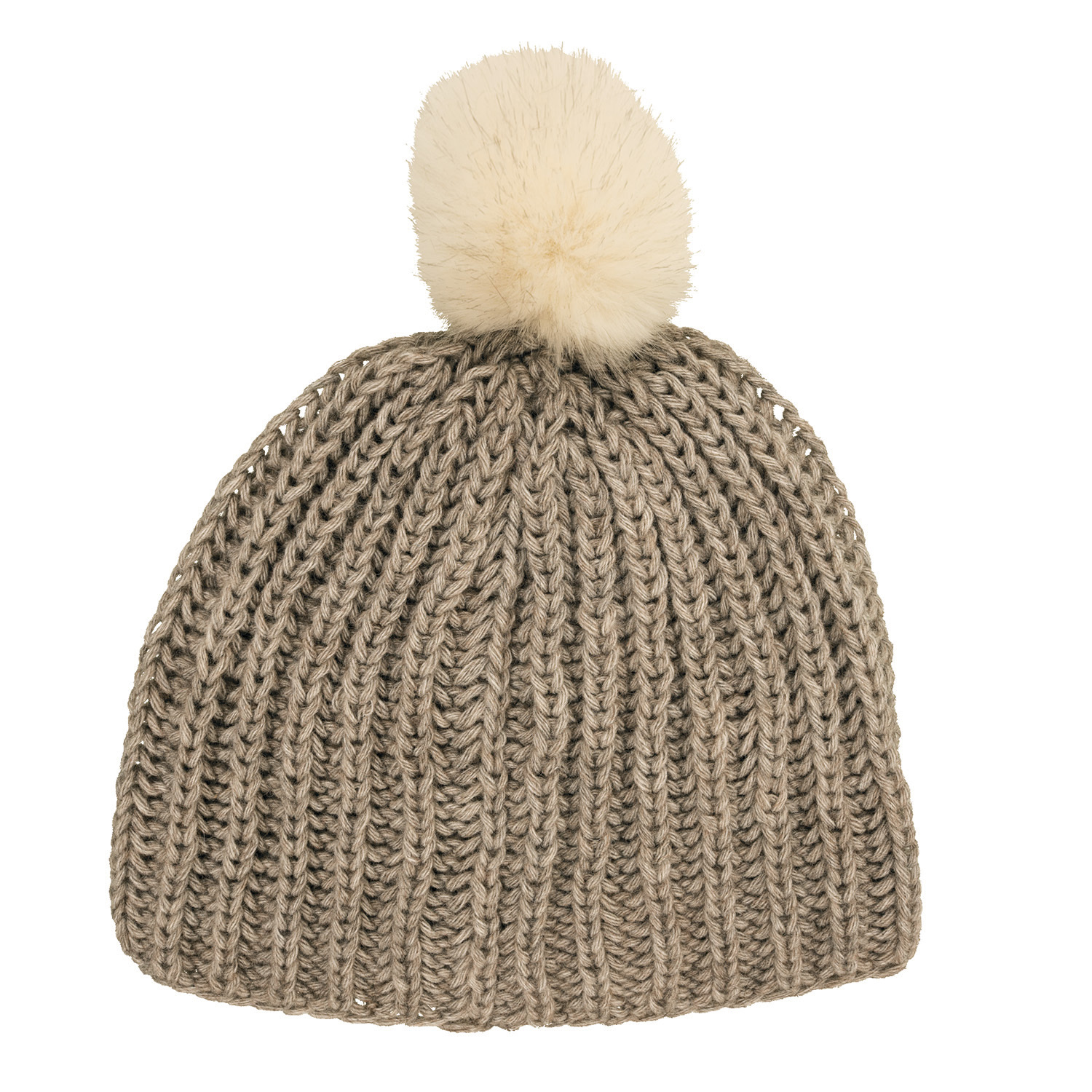 Strickanleitung Mütze mit Kunstfellpompon von idee. Creativmarkt 
