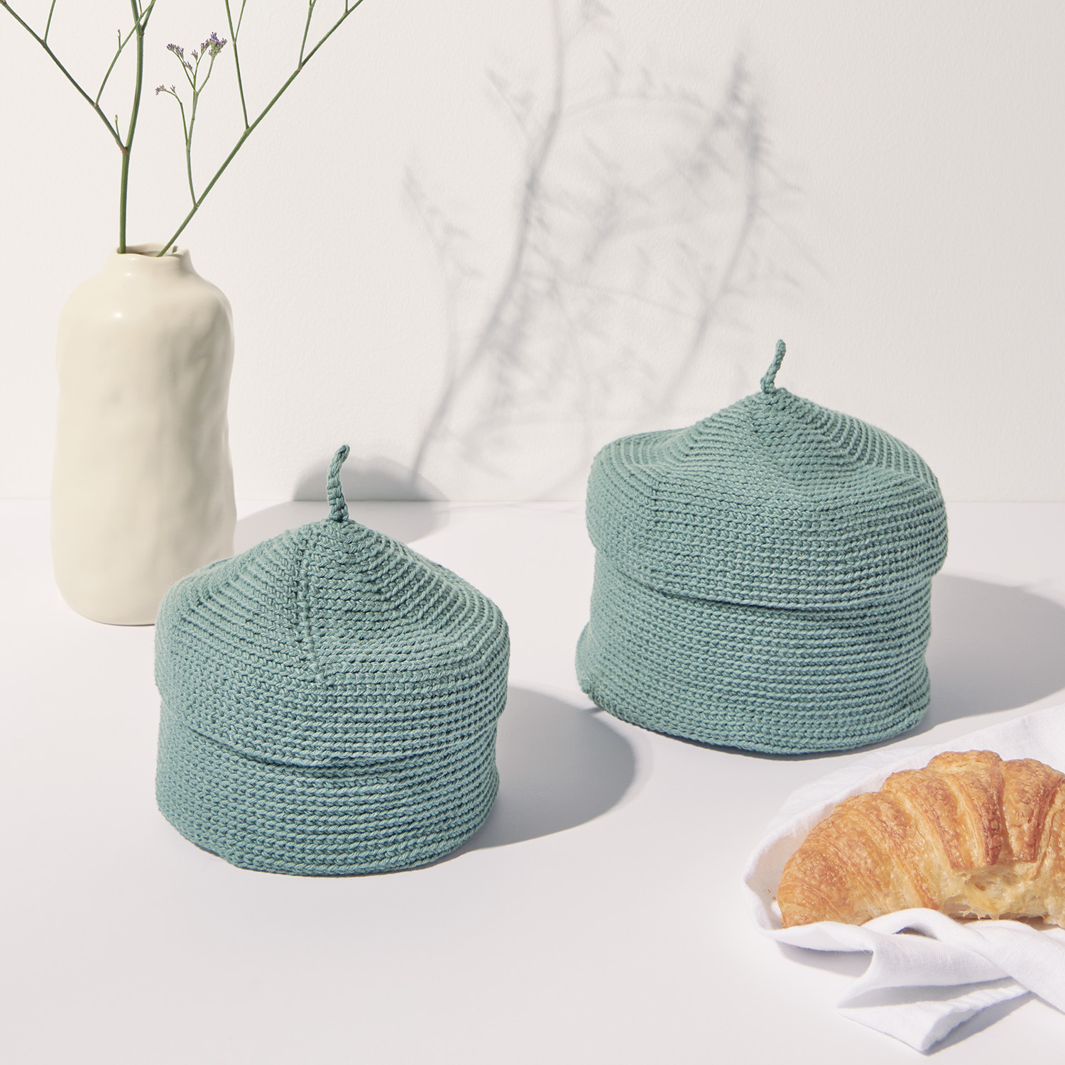 Häkelanleitung Korb mit Deckel aus Essentials Organic Cotton aran