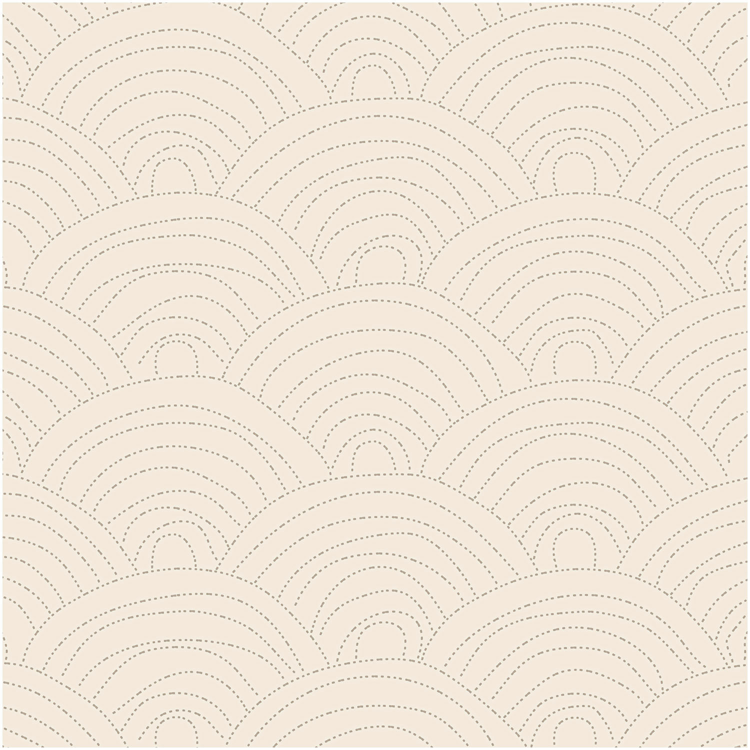 Musselin-Druckstoff Jardin Japonais Wellen Beige-Gold 140cm Musselin-Druckstoff Jardin Japonais Wellen Beige-Gold 140cm