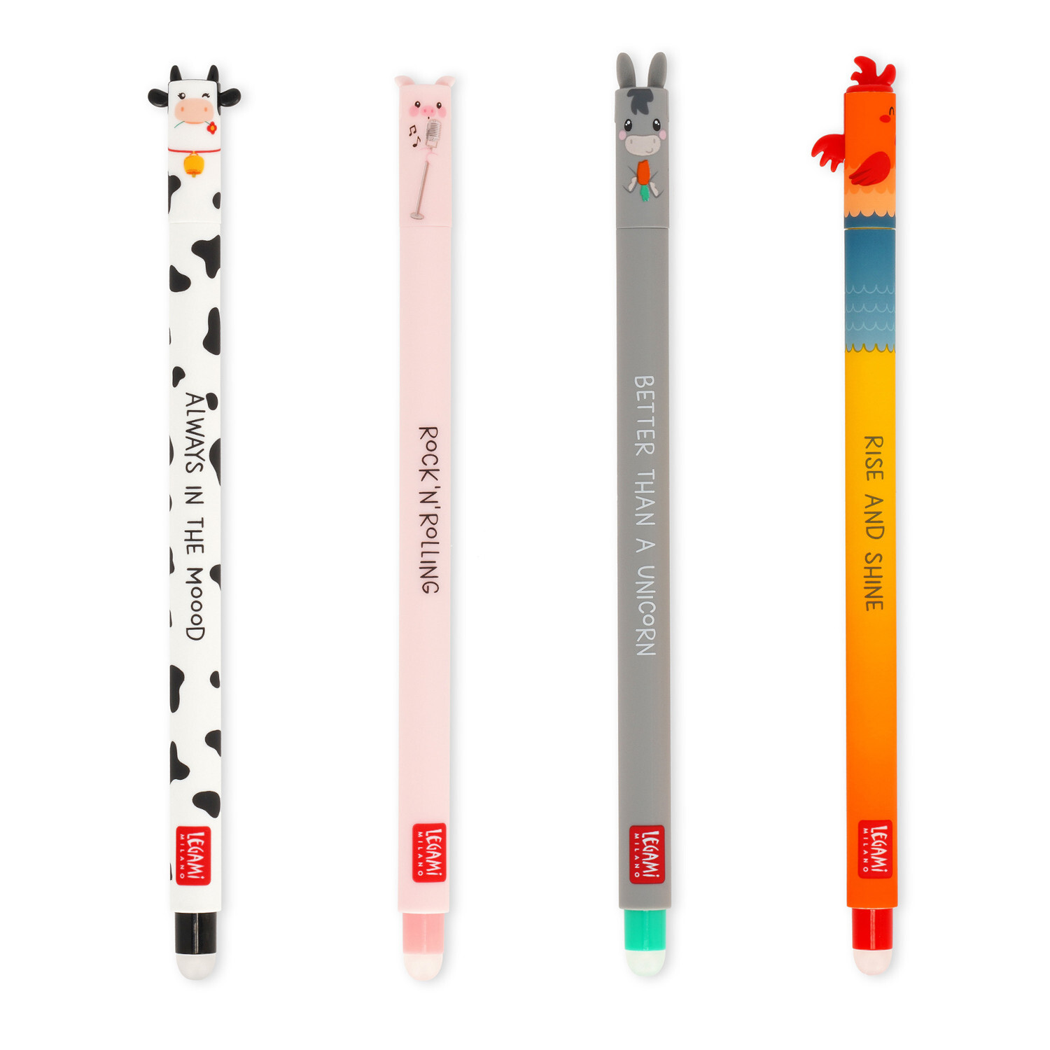 Erasable Gel Pen Set Farm Sweet Farm 4-teilig von Legami 