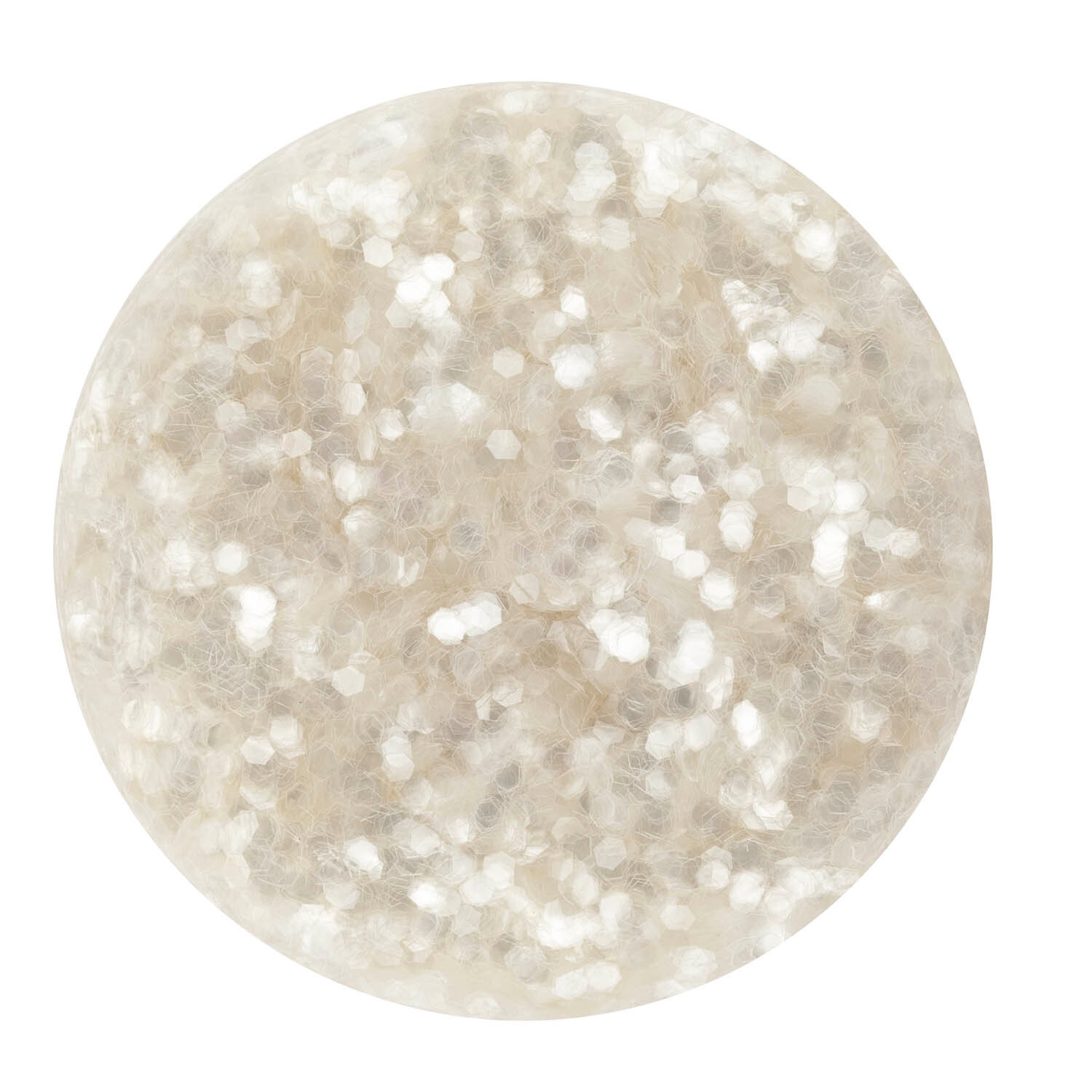 Bio Glitter grob 10g Farbe Weiß von GLOREX 