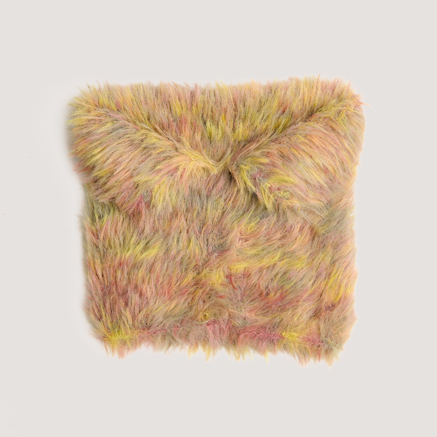 Creative Fur Print, Rico Design, flauschiges Kunstfellgarn in mehrfarbigem Verlauf, ideal für kreative Strickprojekte, Knäuelgröße 100g 130m