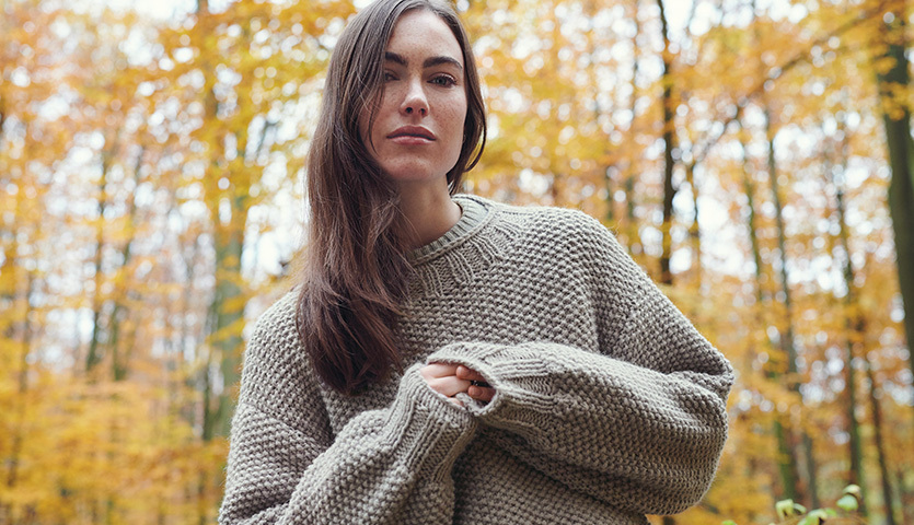 Strickanleitung Pullover und Streifenmütze aus Essentials Alpaca Twist chunky Strickanleitung Pullover und Streifenmütze aus Essentials Alpaca Twist chunky