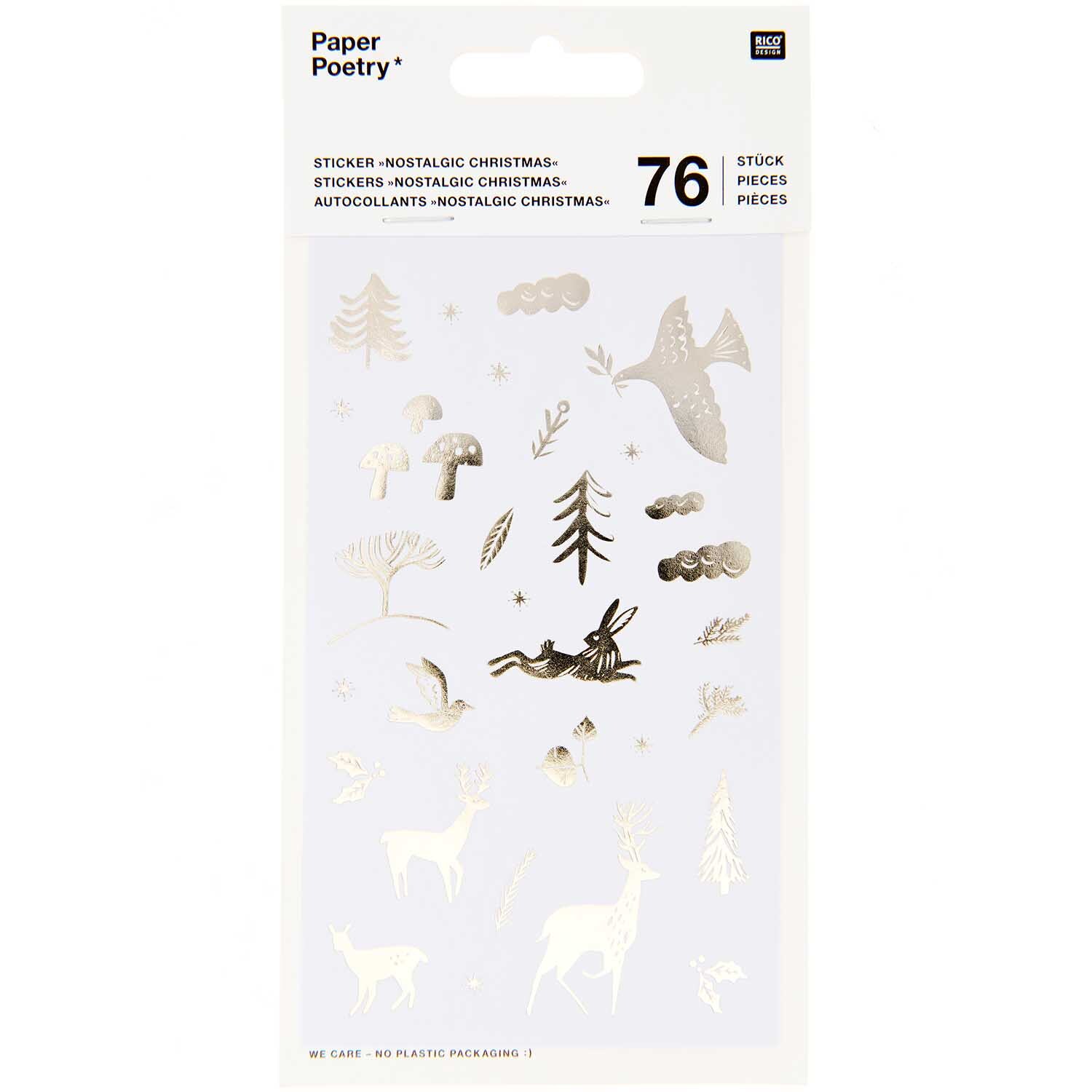 Paper Poetry Sticker Nostalgic Christmas weiß 76 Stück Paper Poetry Sticker Nostalgic Christmas weiß 76 Stück