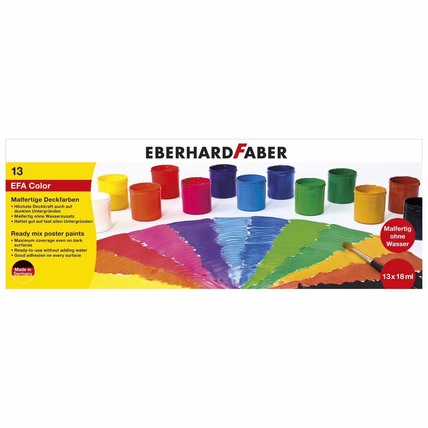 Malfertige Deckfarben 13 Farben à 18ml Malfertige Deckfarben 13 Farben à 18ml