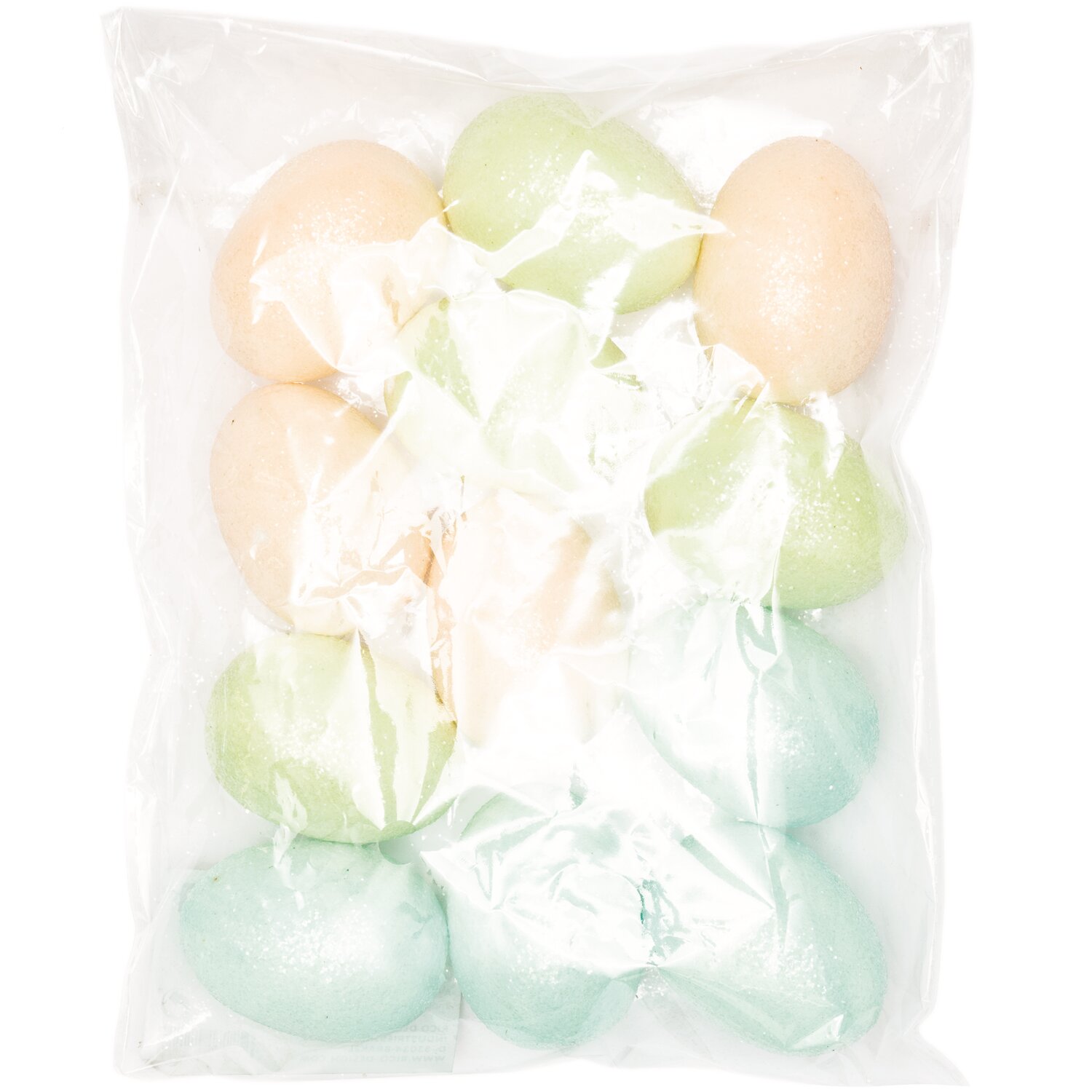 Glitter-Eier pastell 5cm 12 Stück von Rico Design