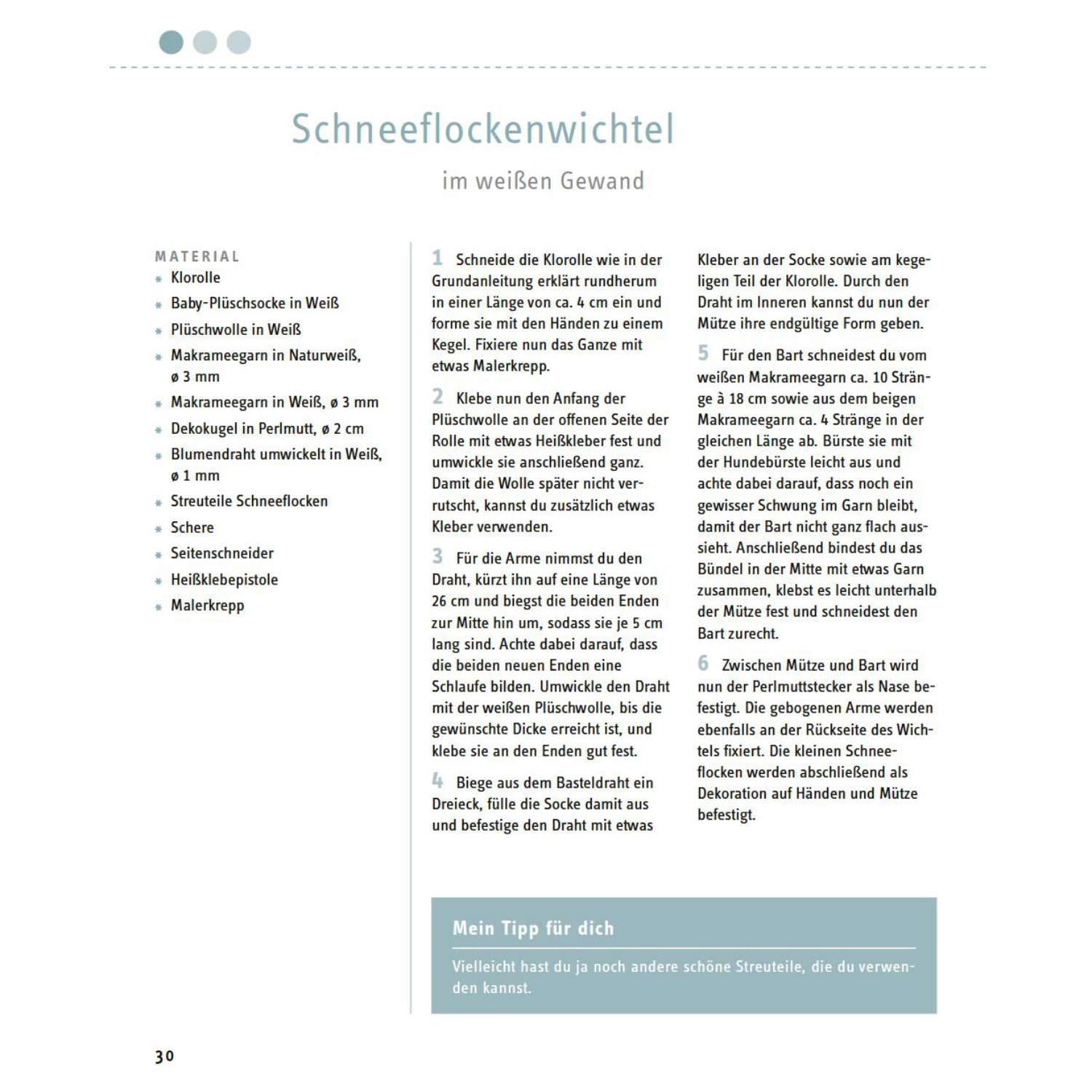 Weihnachtswichtel - Aus Wolle und Klorolle schnell gemacht von frechverlag