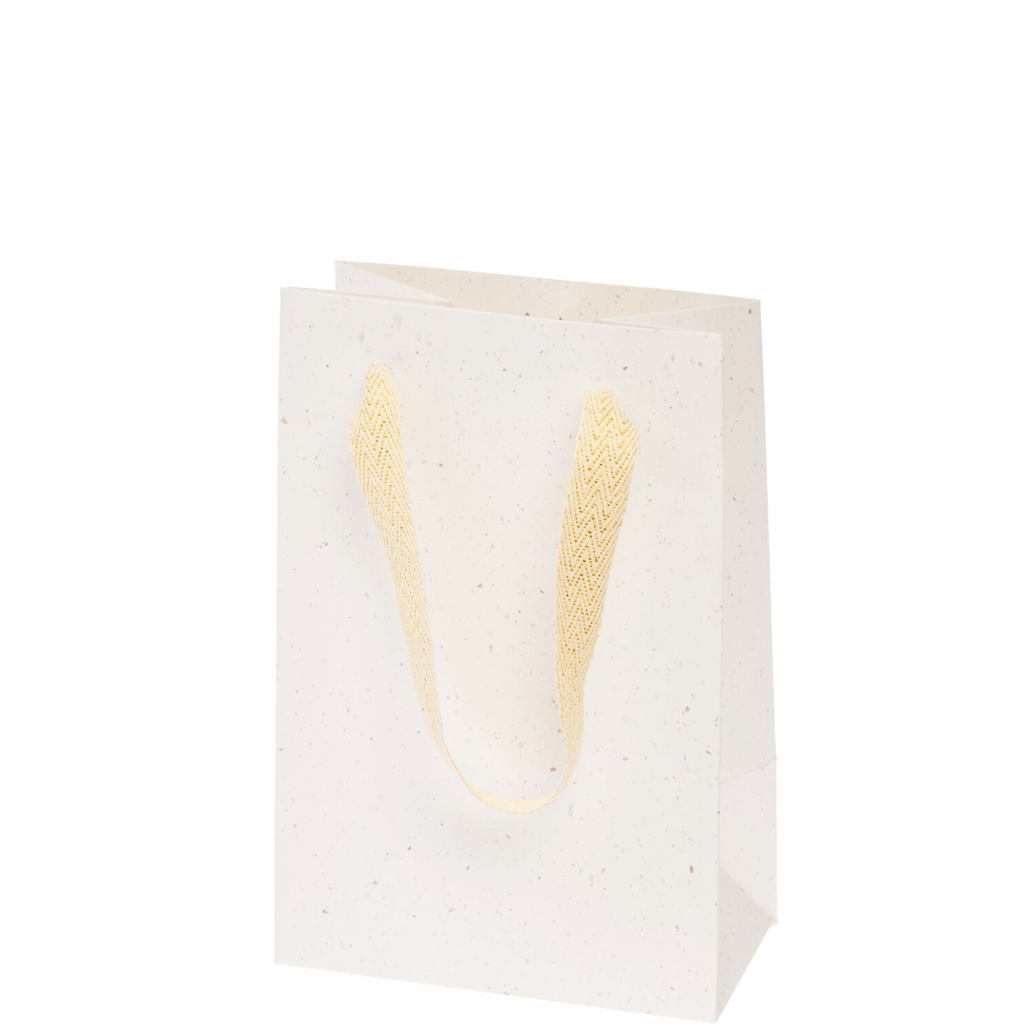 Rico Design Geschenktüte Natur Farbsprenkel L