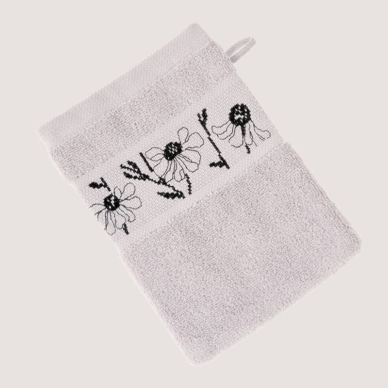 Stickset Waschhandschuh Flieder Modell 80853 aus Stickbuch 186