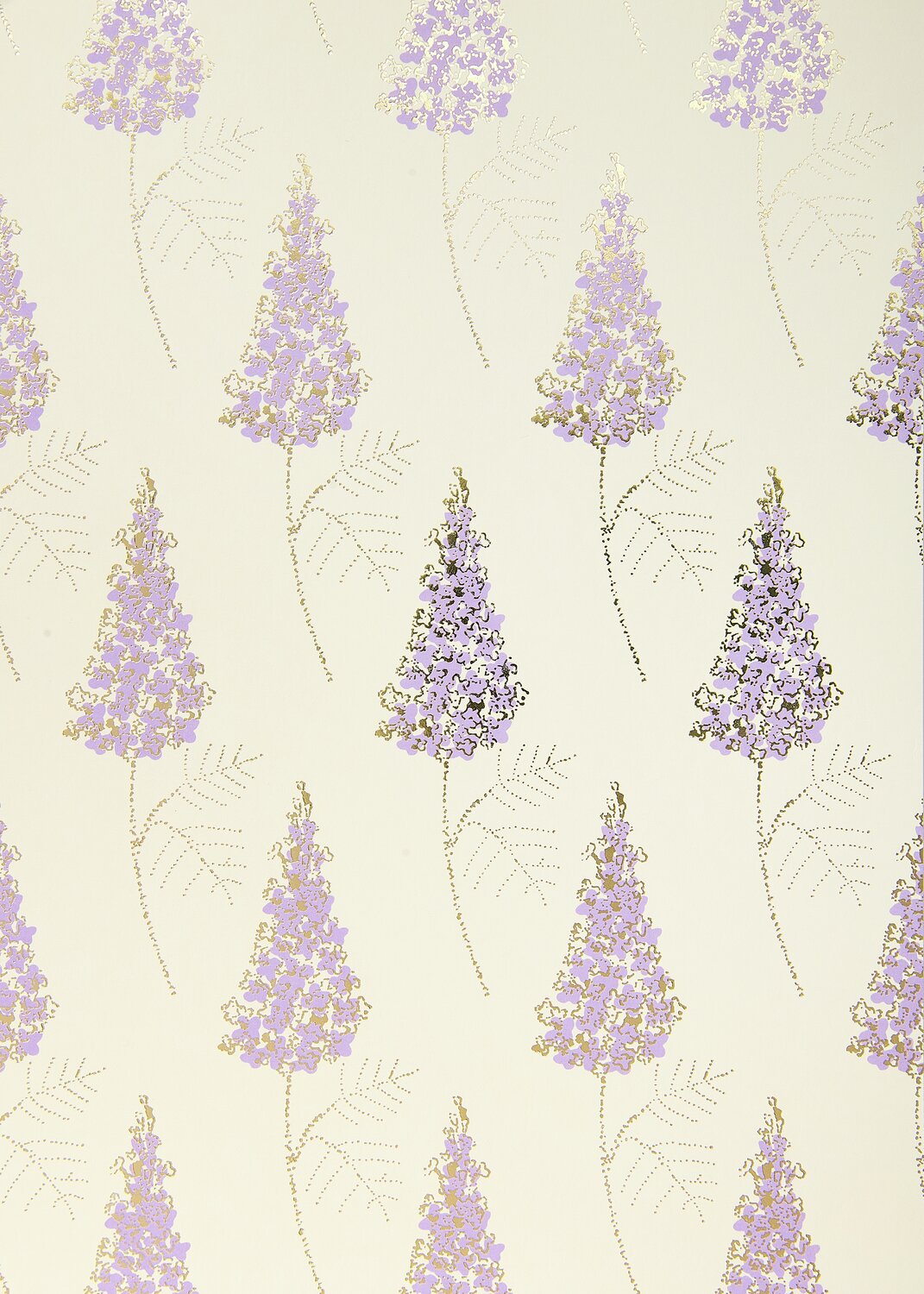 Paper Poetry Motivpapierblock zeigt lila Blumenmuster auf cremefarbenem Hintergrund, ideal für kreative Projekte.