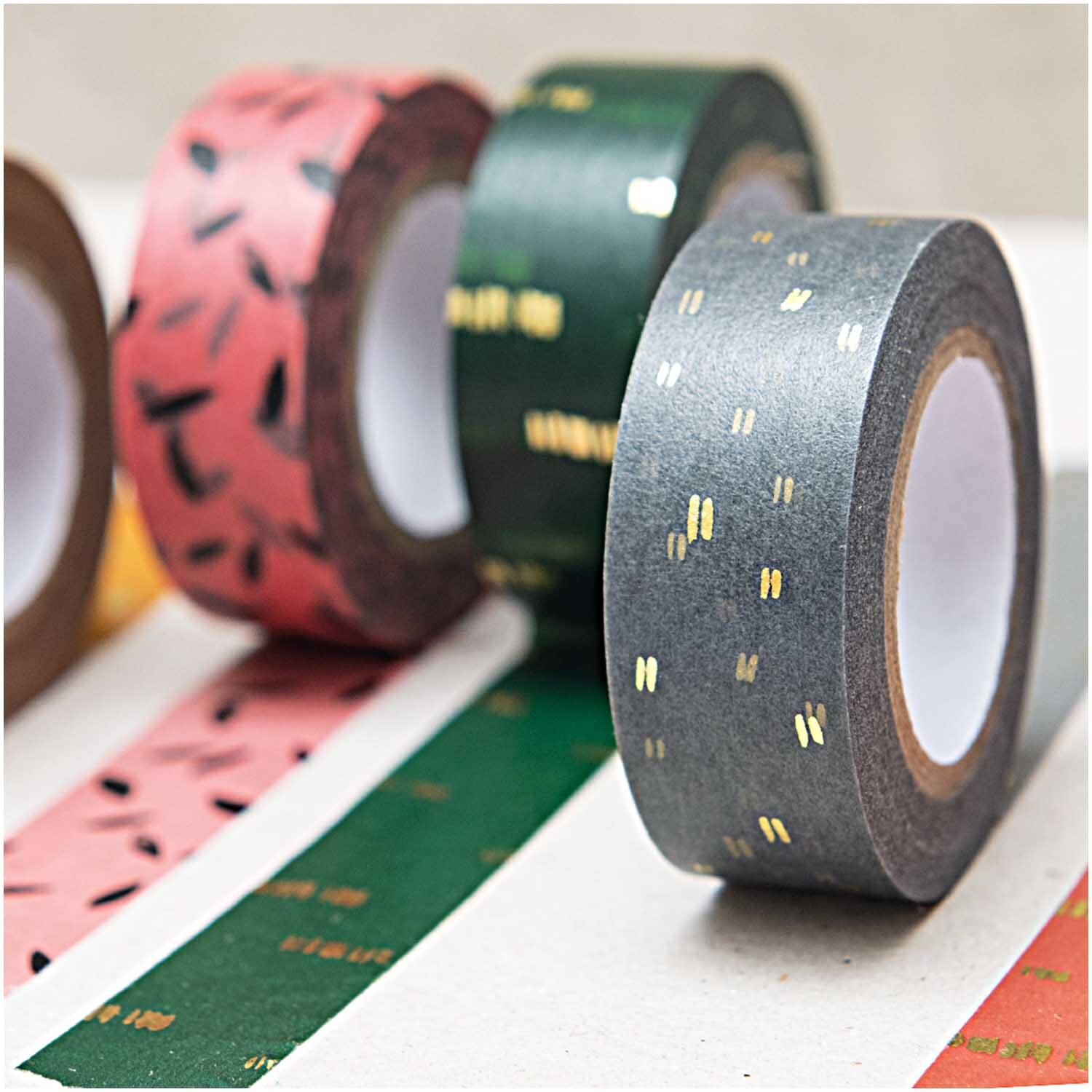 Paper Poetry Tape Struktur grau-gold 1,5cm 10m Paper Poetry Tape Struktur grau-gold 1,5cm 10m