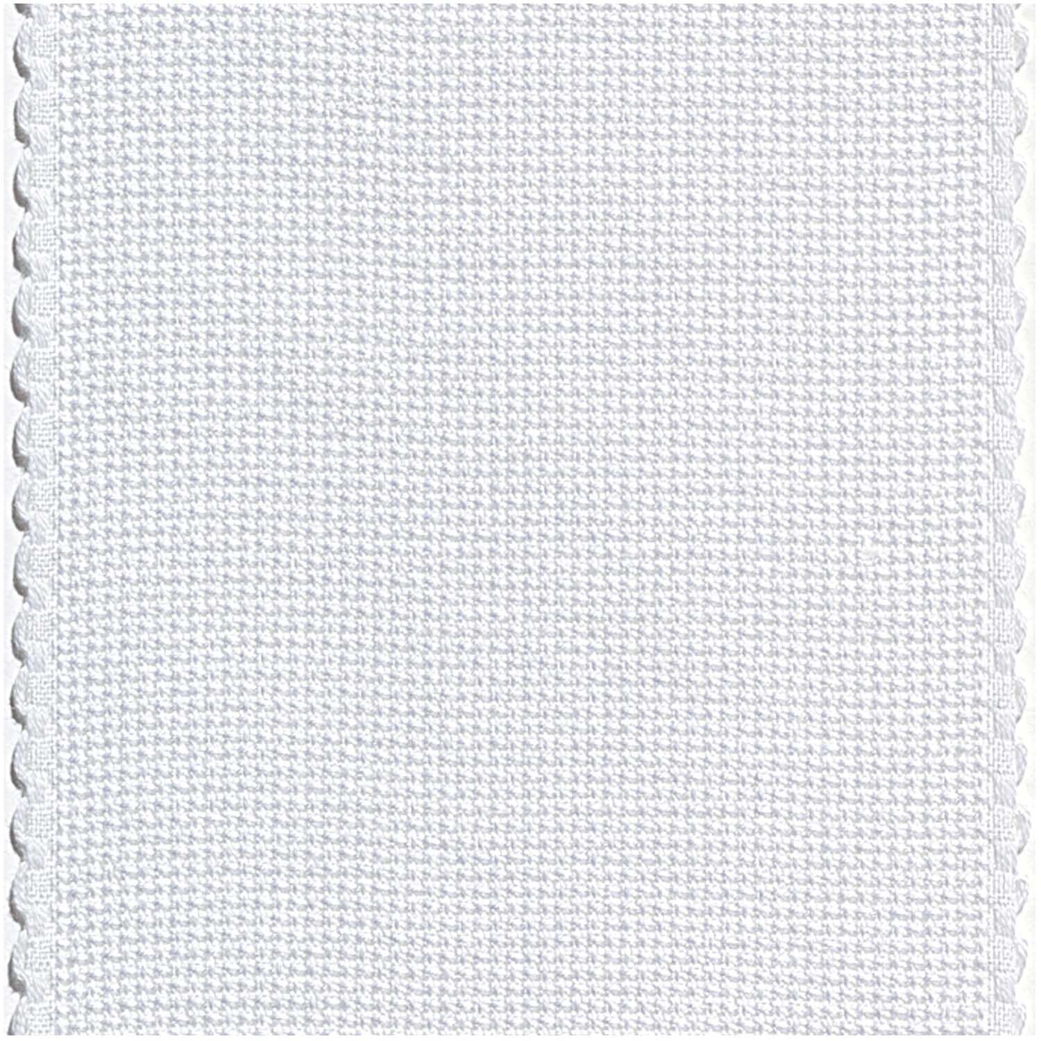 Aidaband weiß mit Bogenkante 6 Stiche/cm 7,5cm