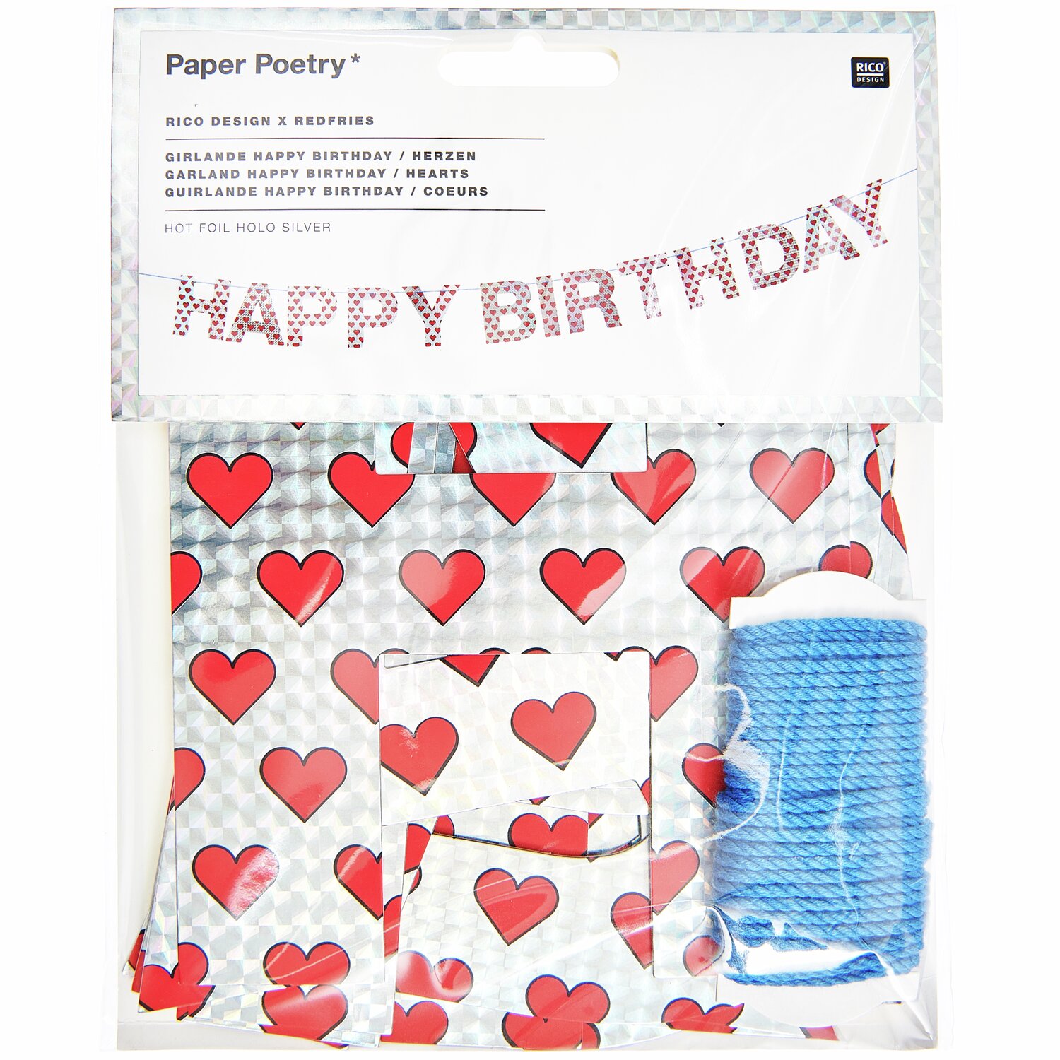 Rico Design x Redfries Girlande Happy Birthday 3m von Rico Design