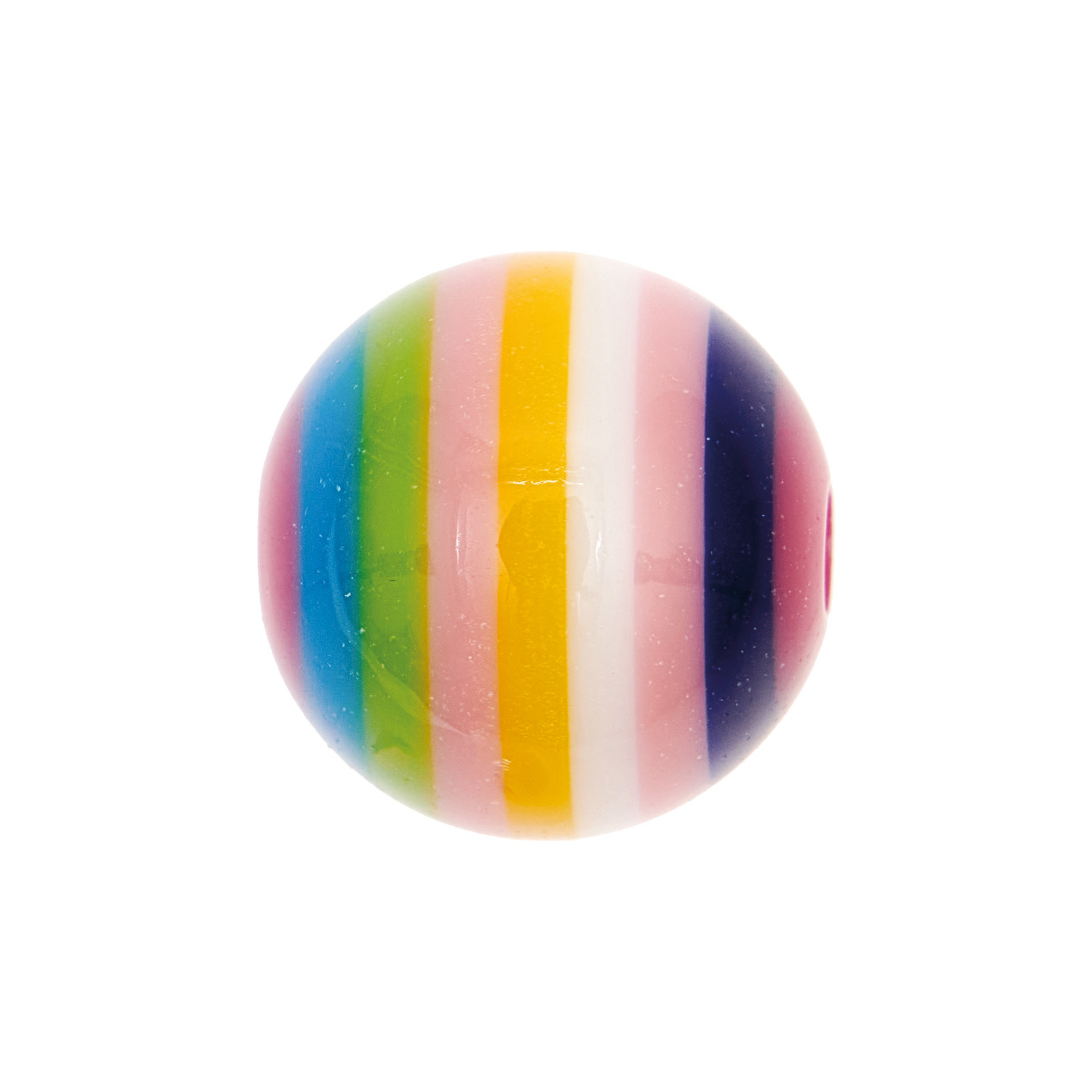 itoshii Gestreifte Perle rund rosa Mix 15mm 1 Stück itoshii Gestreifte Perle rund rosa Mix 15mm 1 Stück