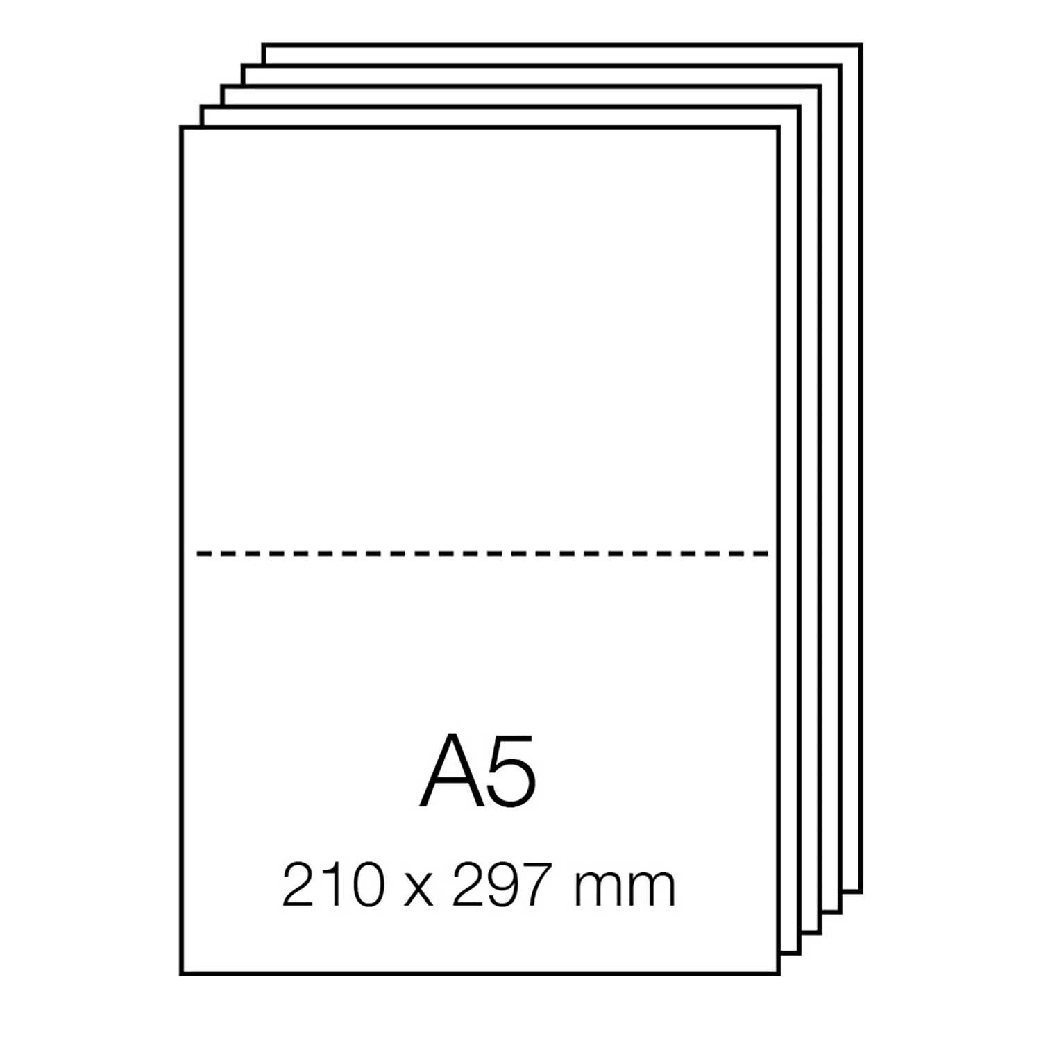 Paper Poetry Luxury Karten A5, 5 Stück, gelb. Hochwertige Karten von Rico Design, ideal für kreative Projekte.