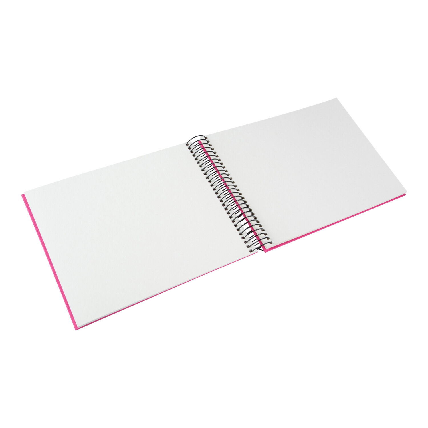 Spiralalbum 24x17cm Leinen 40 weiße Seiten Farbe Fuchsia von Goldbuch Georg Brückner 