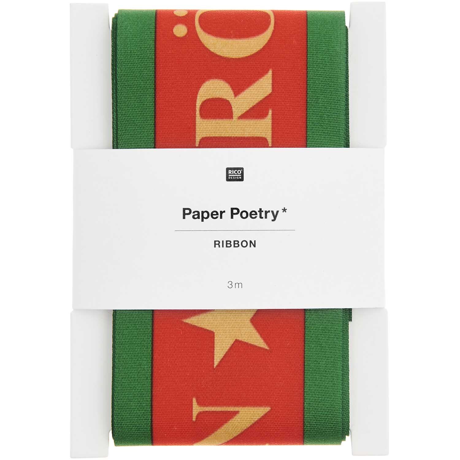 Paper Poetry Taftband Fröhliche Weihnachten 58mm 3m Paper Poetry Taftband Fröhliche Weihnachten 58mm 3m