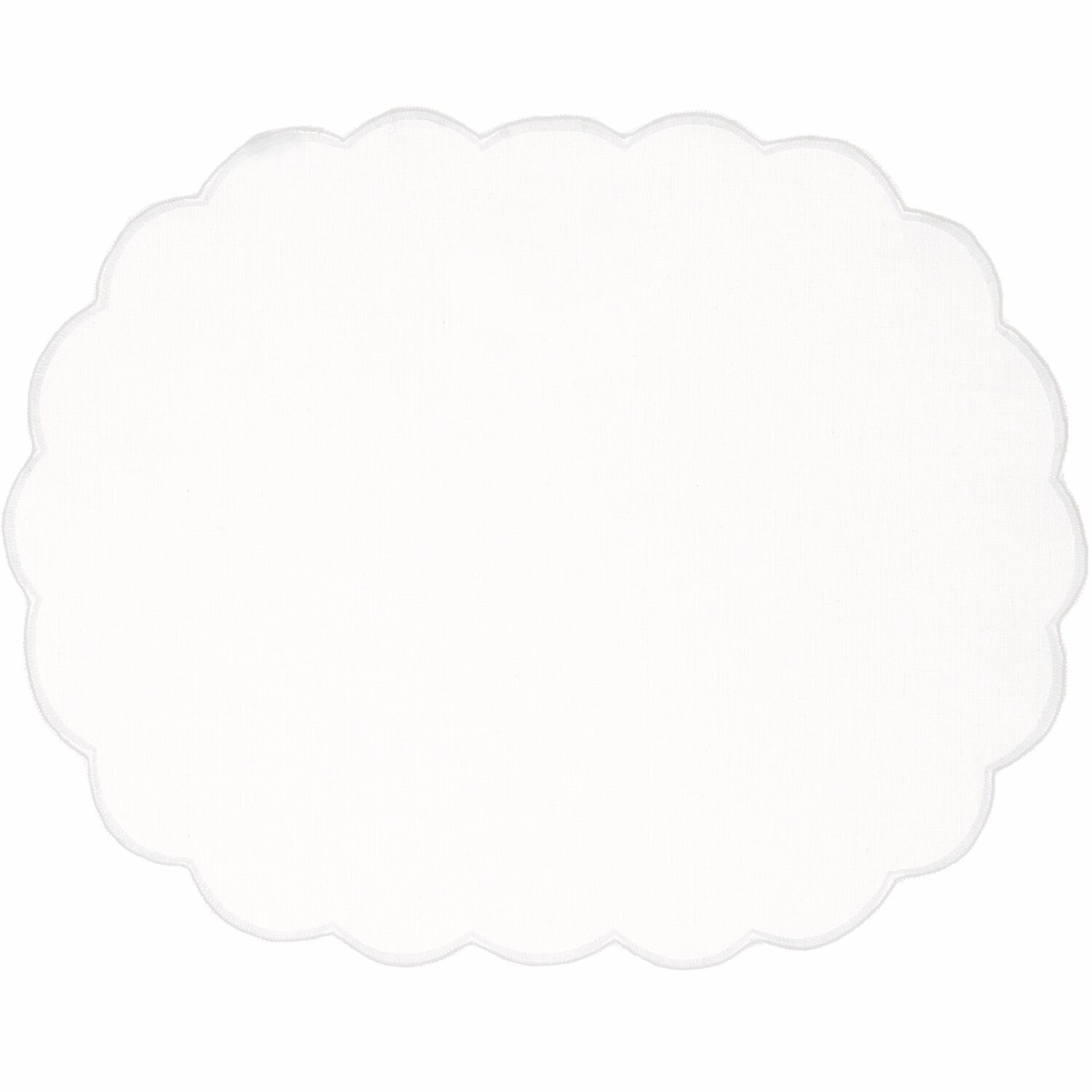 Platzsets oval Weiß 2 Stück, 40x30cm, von Rico Design. Elegantes, weißes Design für stilvolle Tischdekoration.