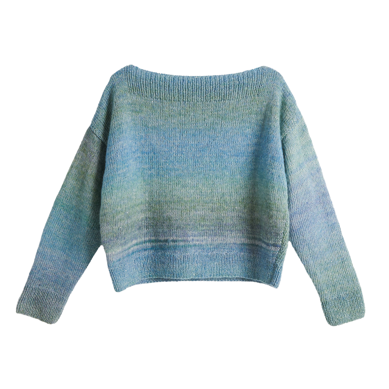 Damen-Strickpullover auf hellem Untergrund