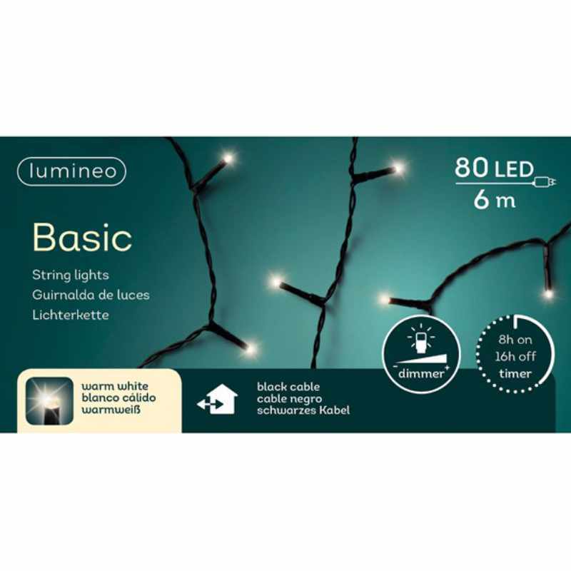 LED Außenlichterkette warmweiß 6m von Kaemingk 