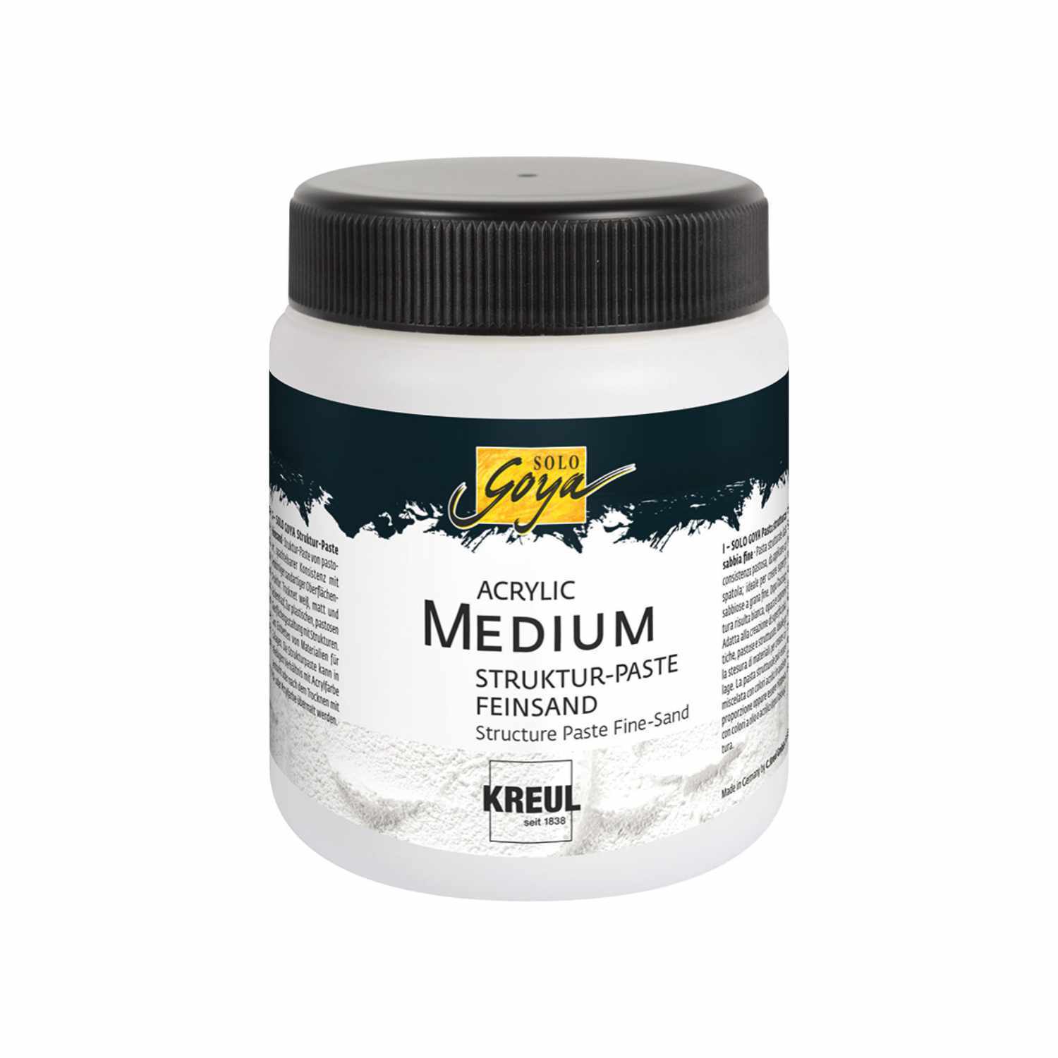 Solo Goya Acrylic Medium Struktur-Paste Feinsand